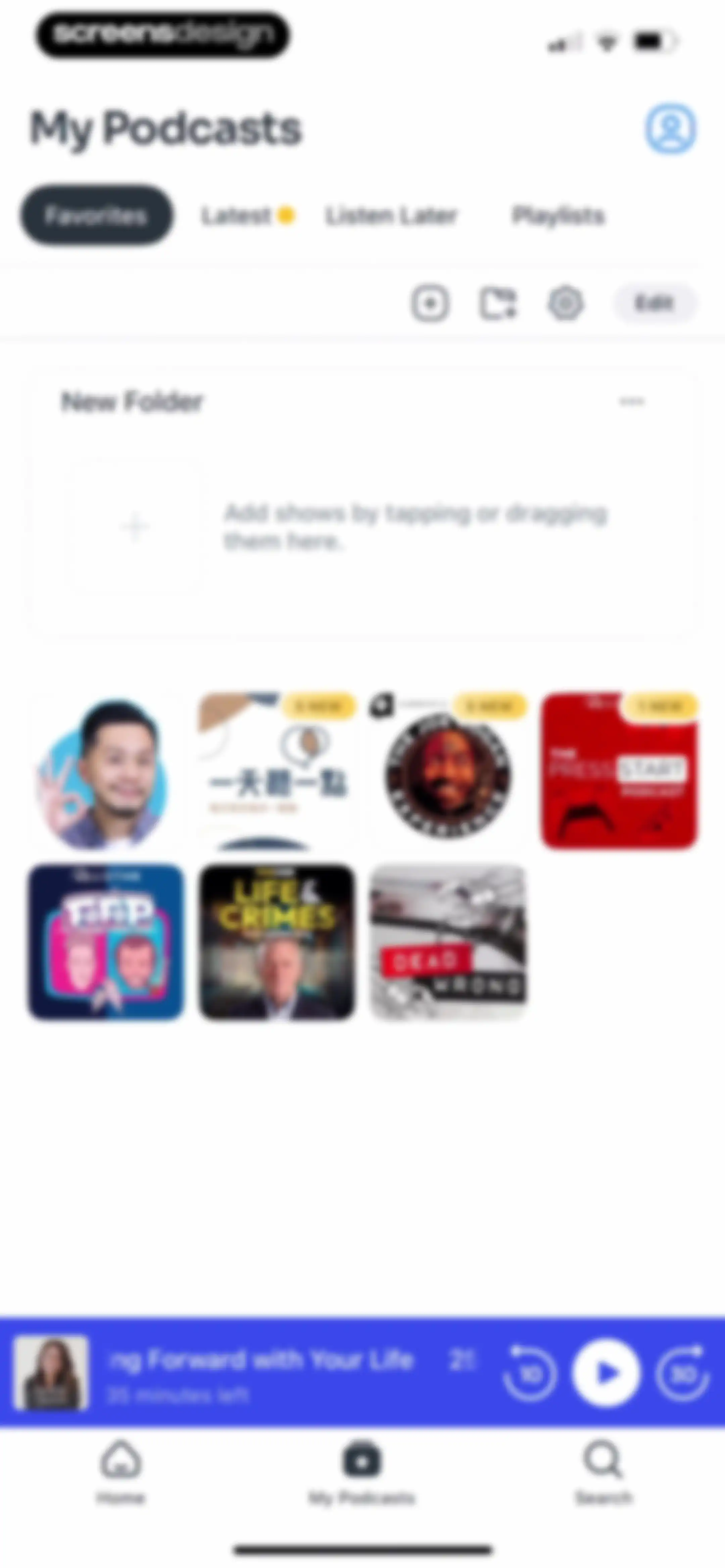Podcast App screen 63