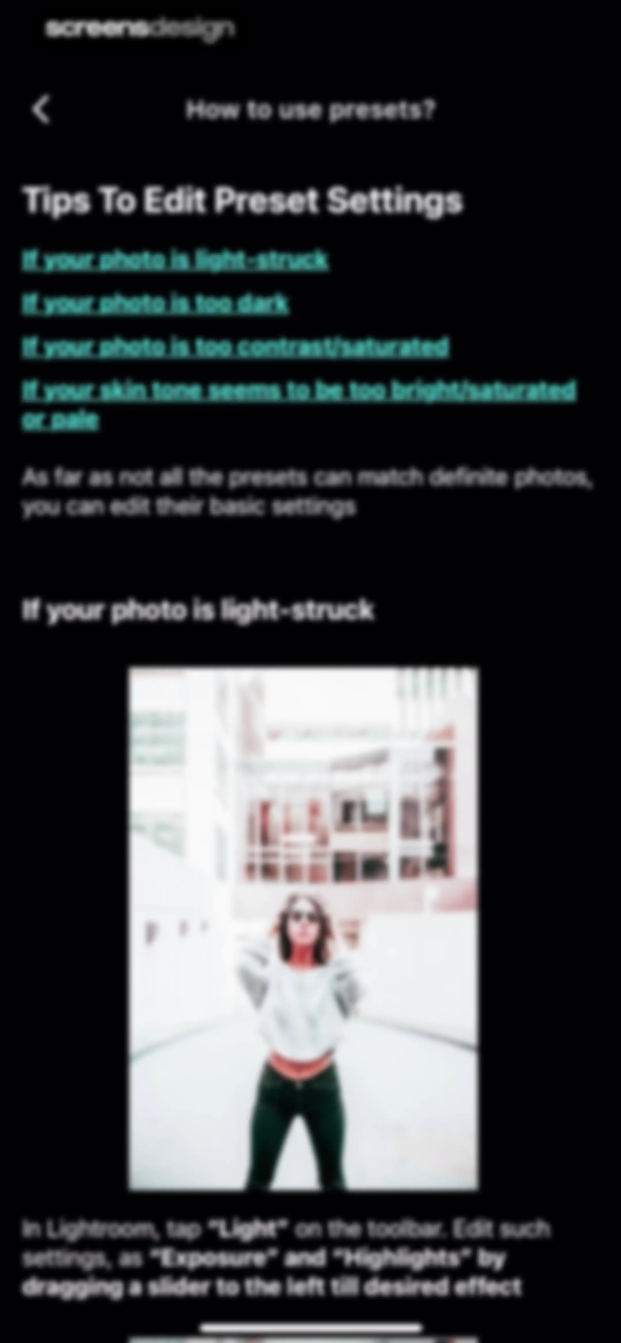 Presets for Lightroom - FLTR screen 86