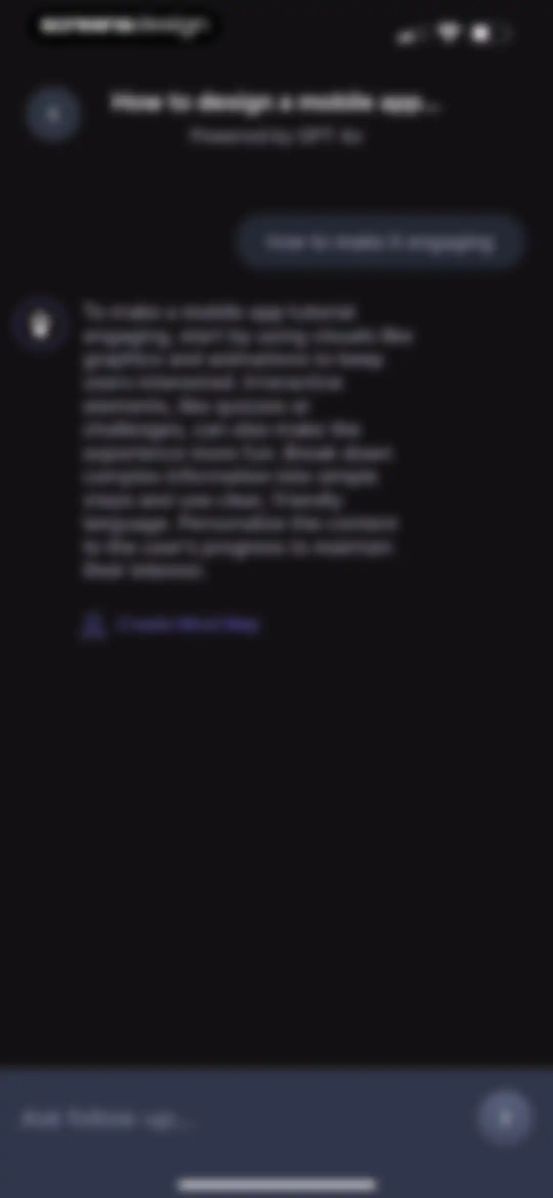 VisualMind: AI MindMap/Chatbot screen 52