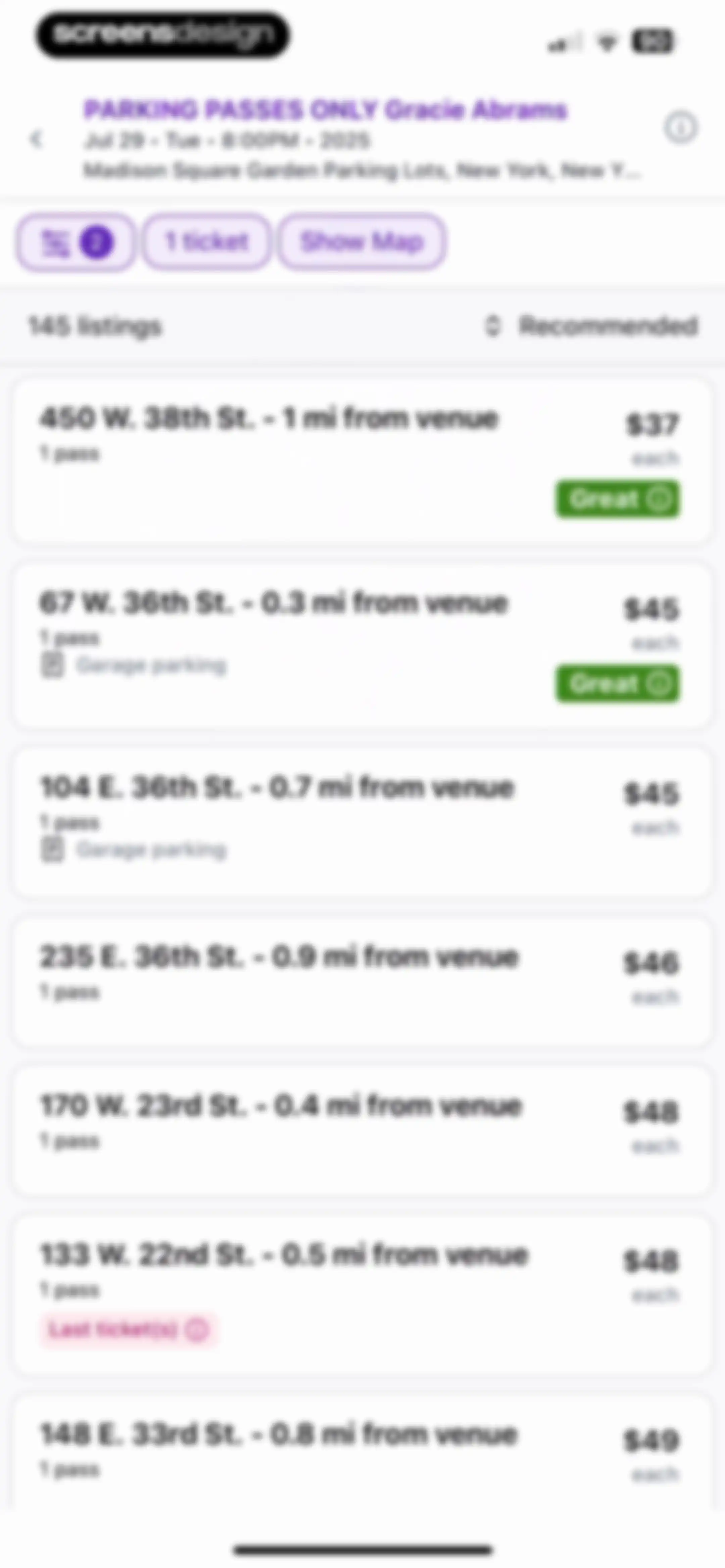 StubHub: Event Tickets screen 43