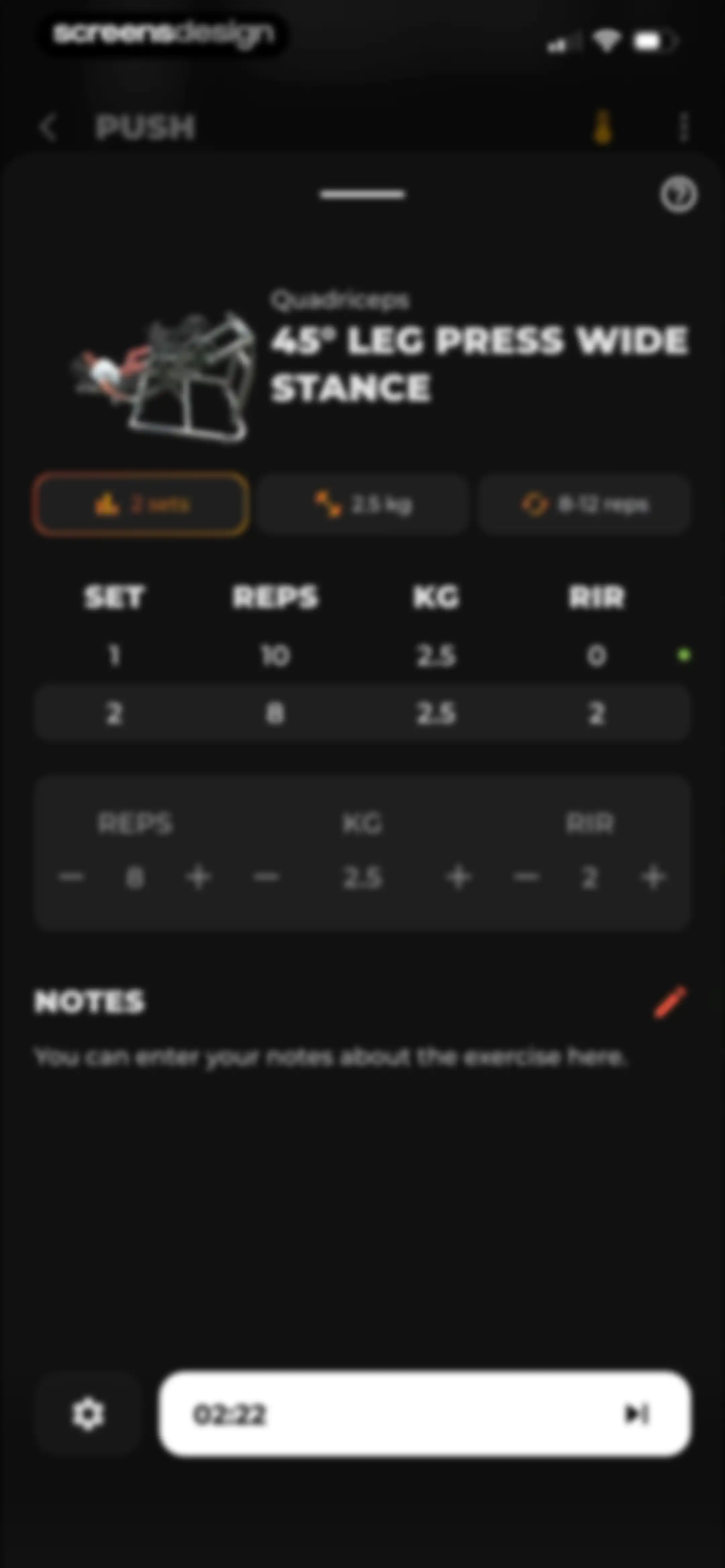 MCI - Personal Training AI screen 102