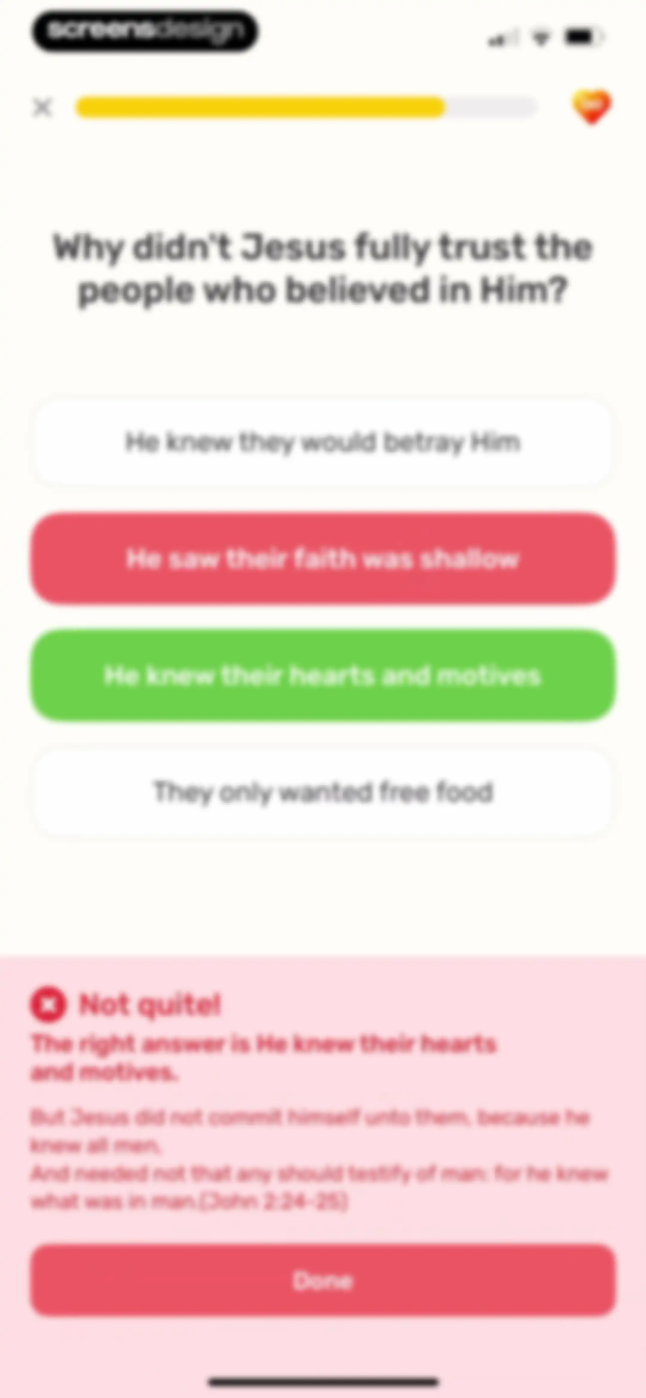 Bible Study - Manna screen 92