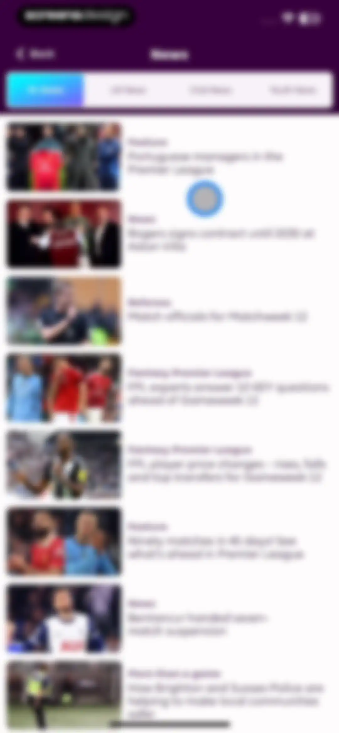 Premier League - Scores, News screen 73
