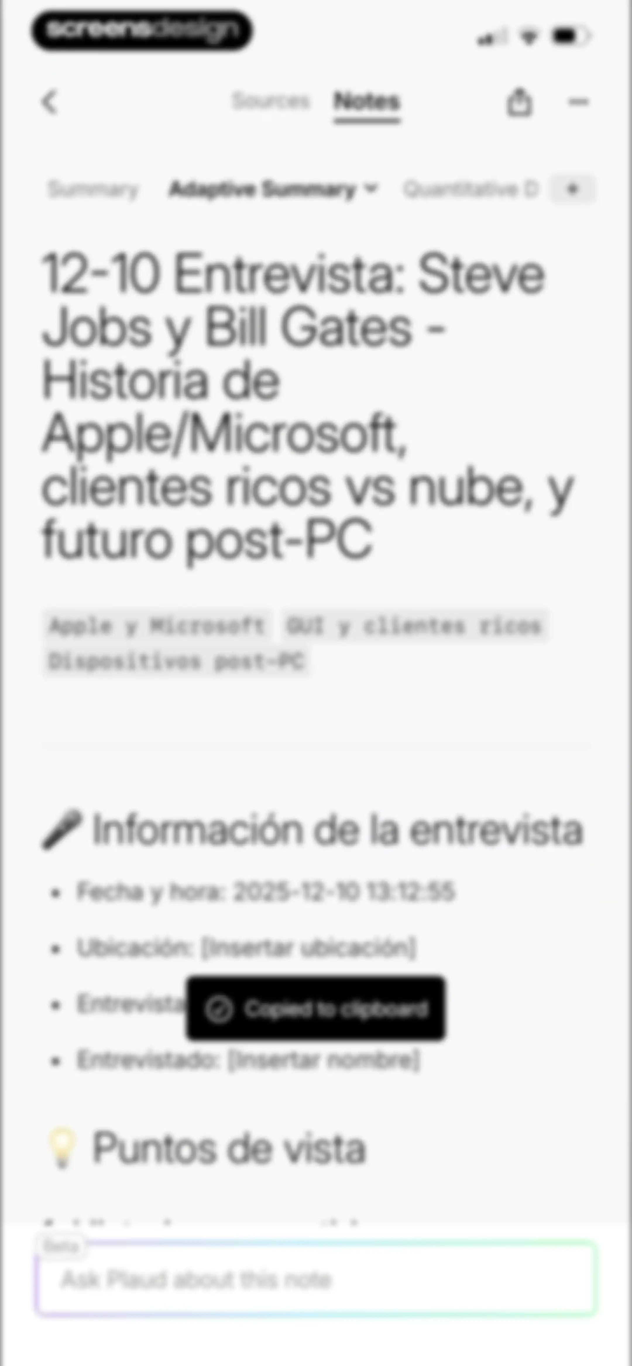 Plaud: AI Note Taker screen 43