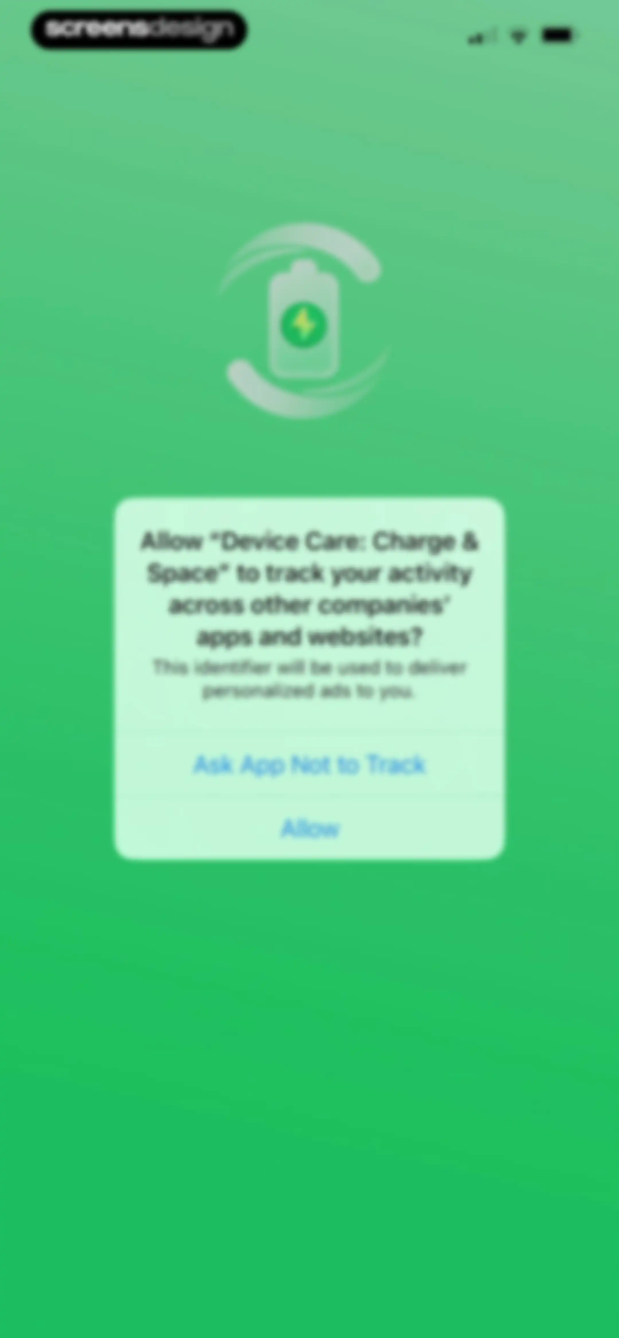 Device Care: Storage & Battery screen 2