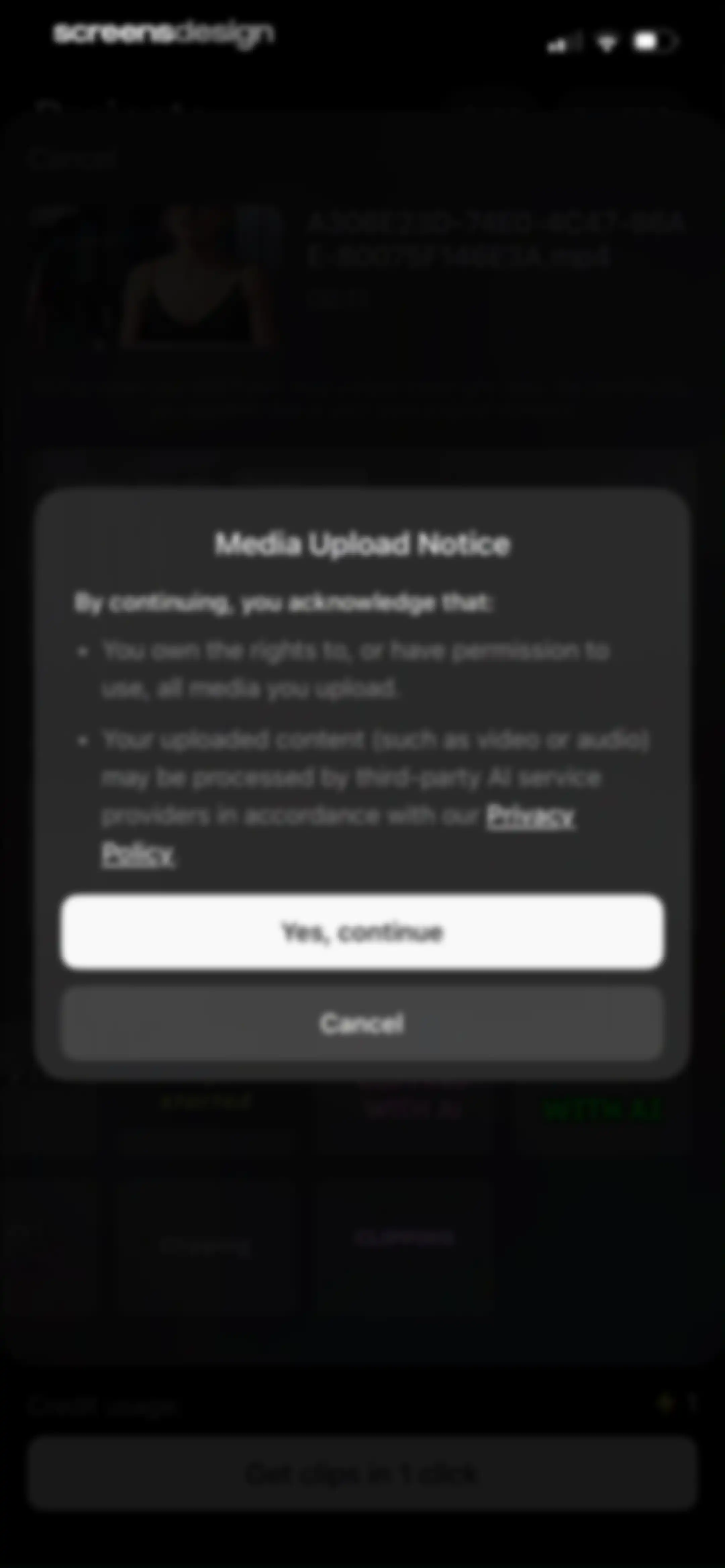 OpusClip - AI video clipping screen 17