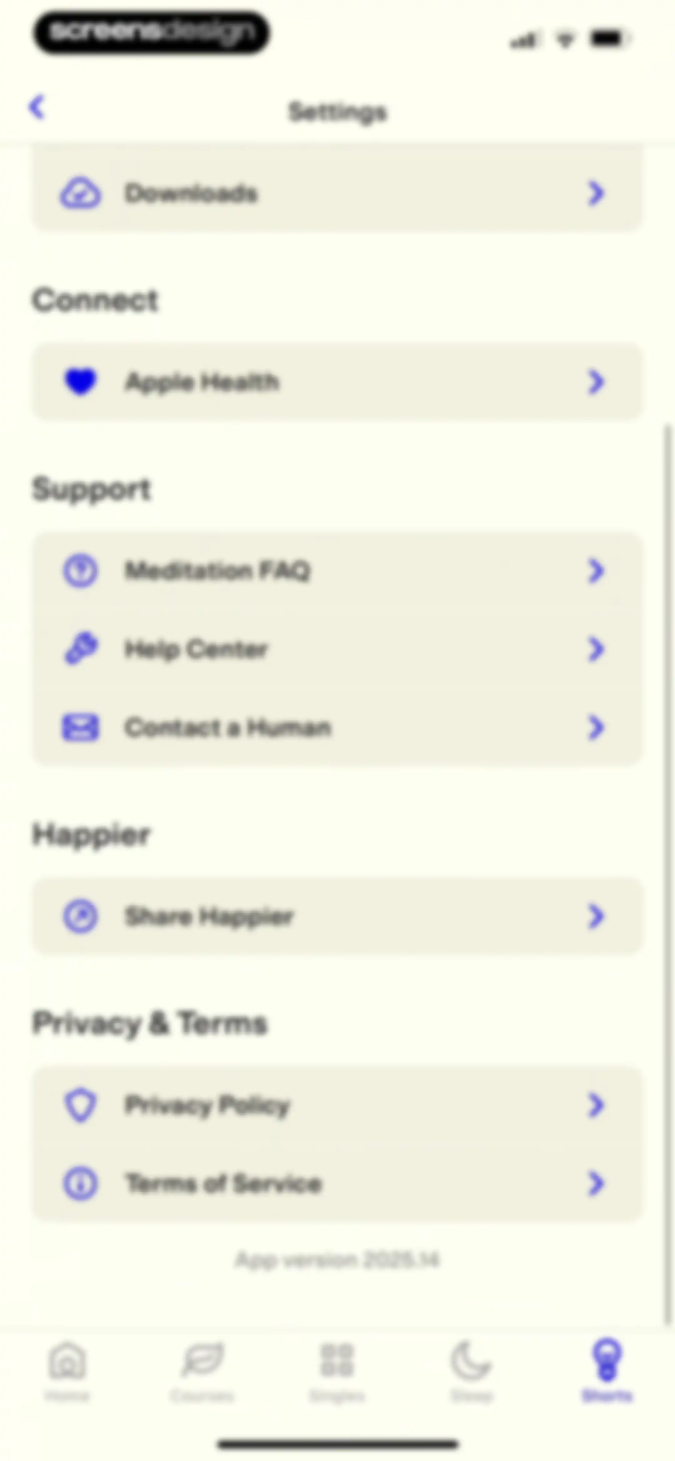 Happier Meditation screen 145