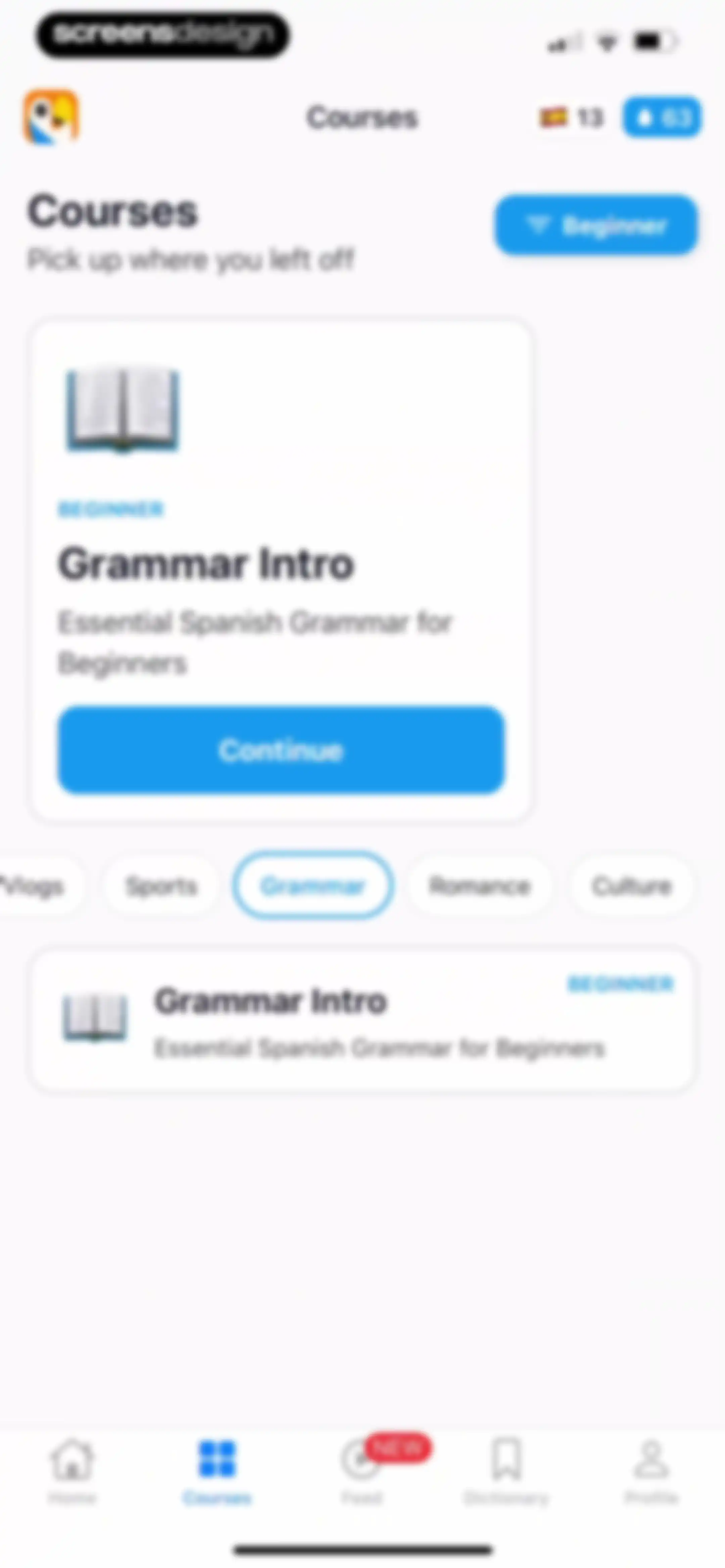 Parrot – Learn Spanish screen 66