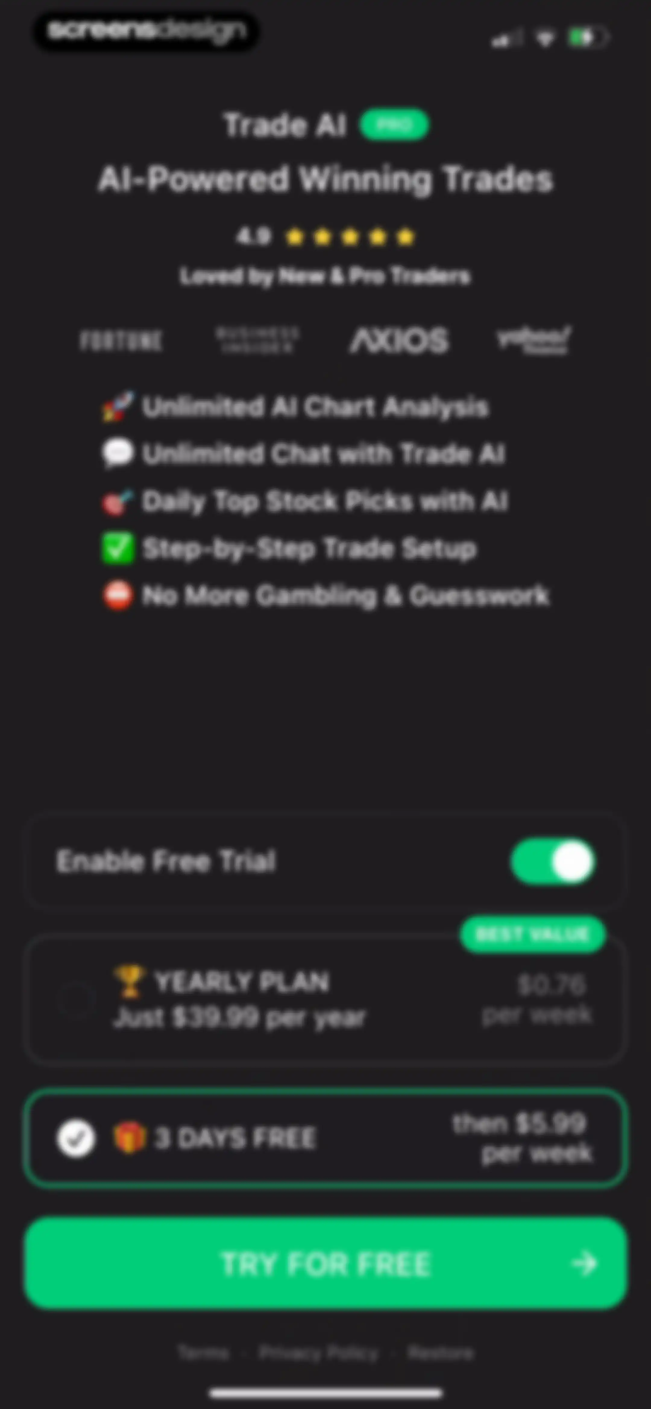 Trade AI: Chart AI Analysis screen 17