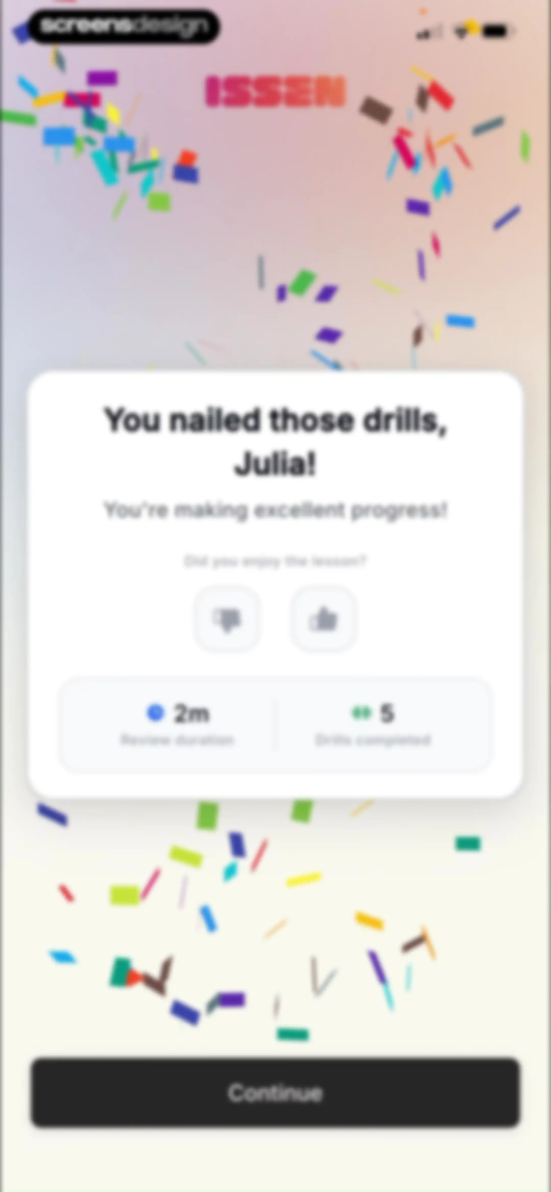 ISSEN - Voice Tutor screen 48