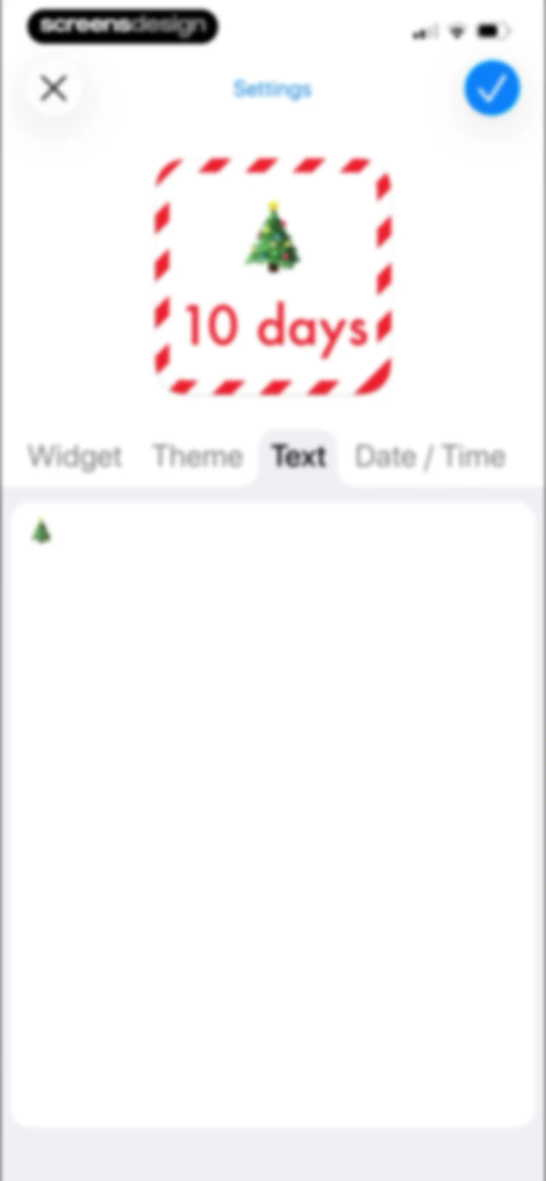 Widgetsmith screen 121