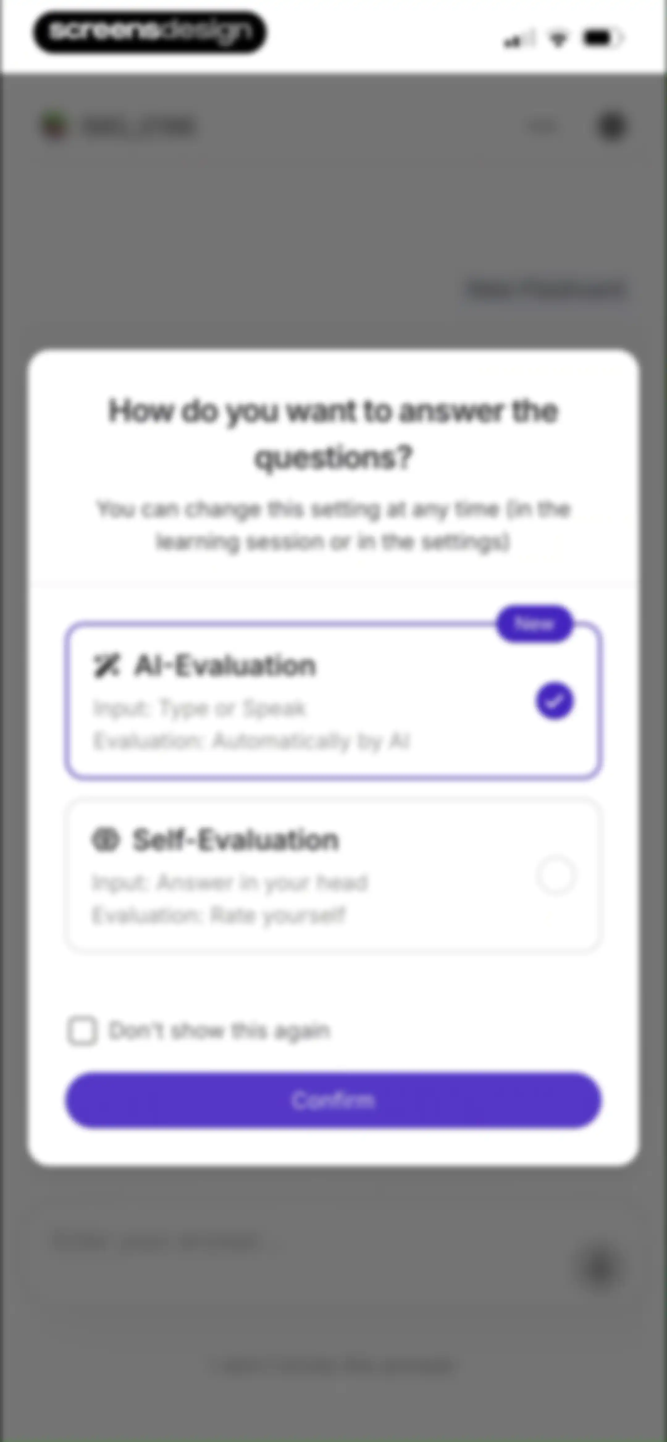 Retain Cards: AI Flashcards screen 101