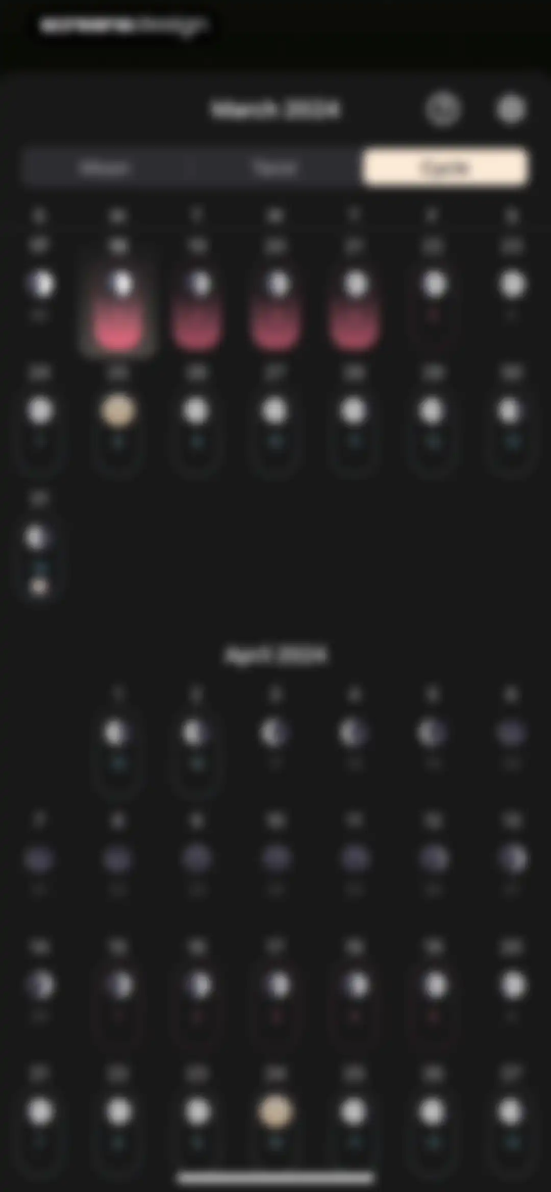 Moon Calendar — MoonX screen 78