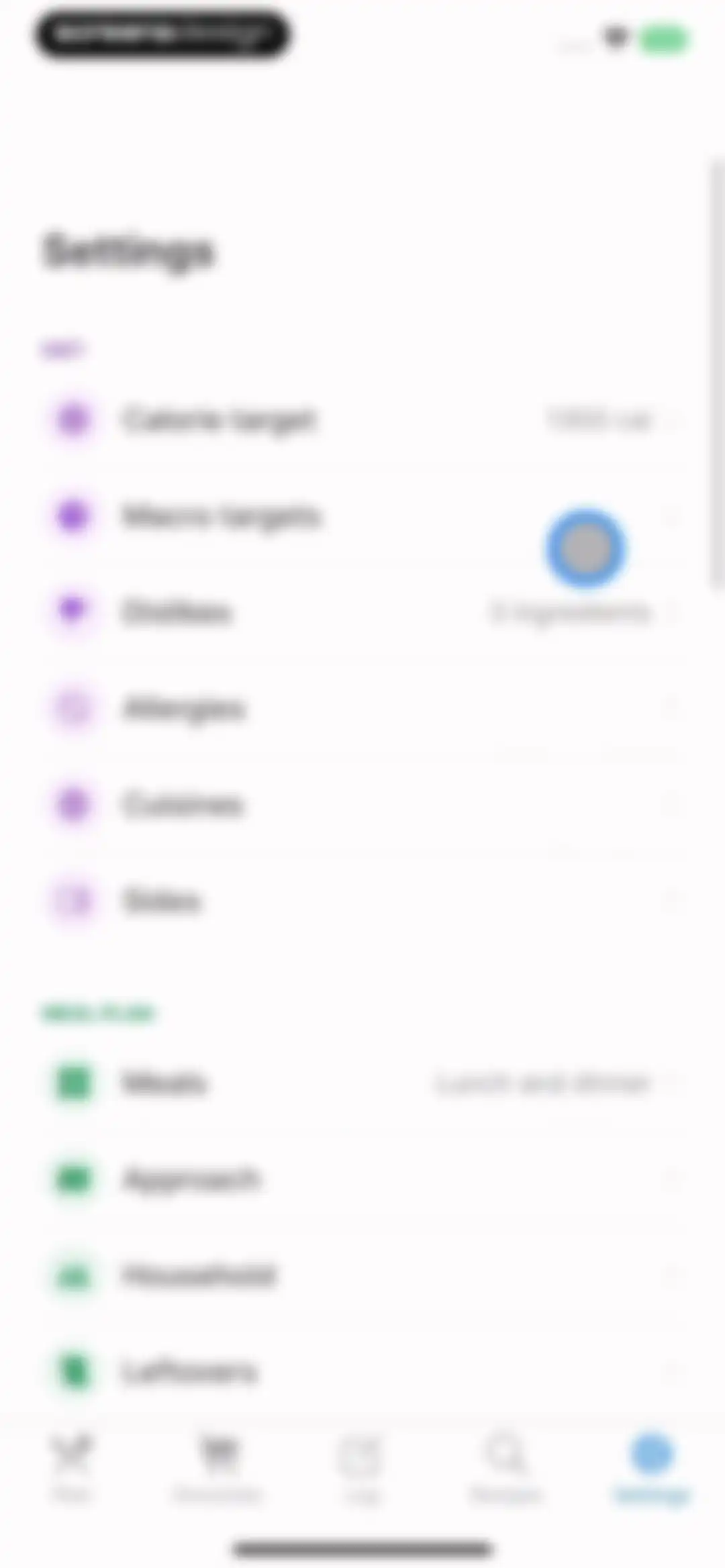 Intent - Meal Planner screen 93