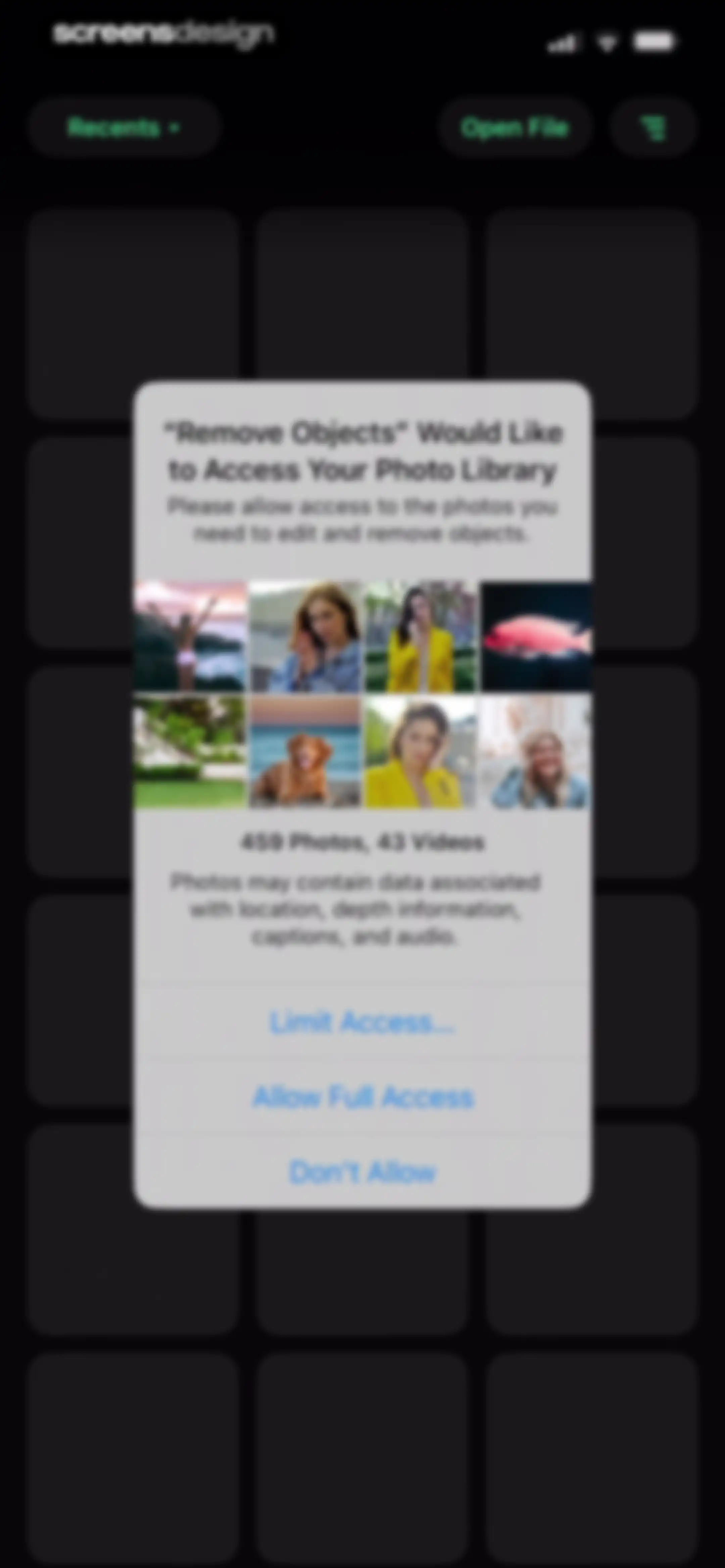 Remove Objects screen 8