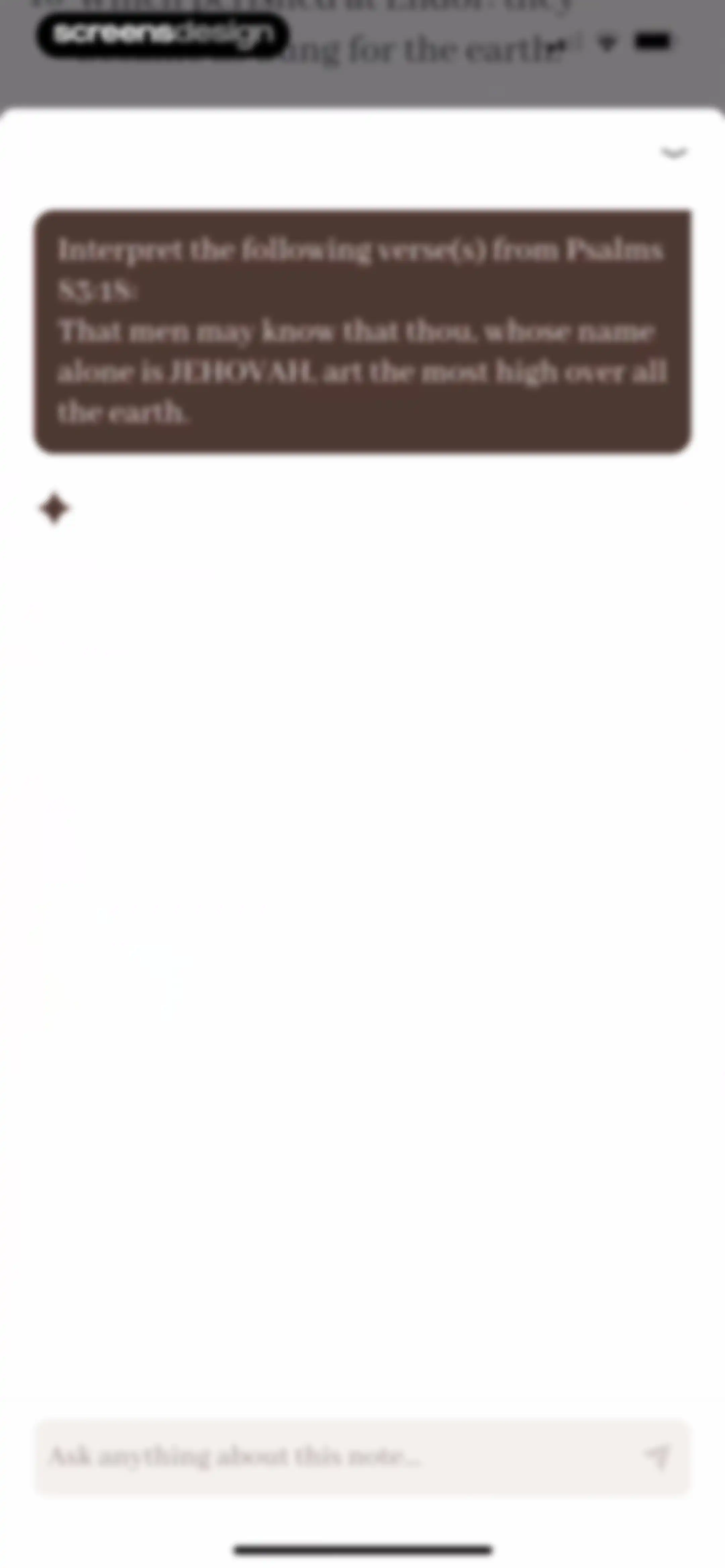 Bible Note: Sermon Notes screen 92