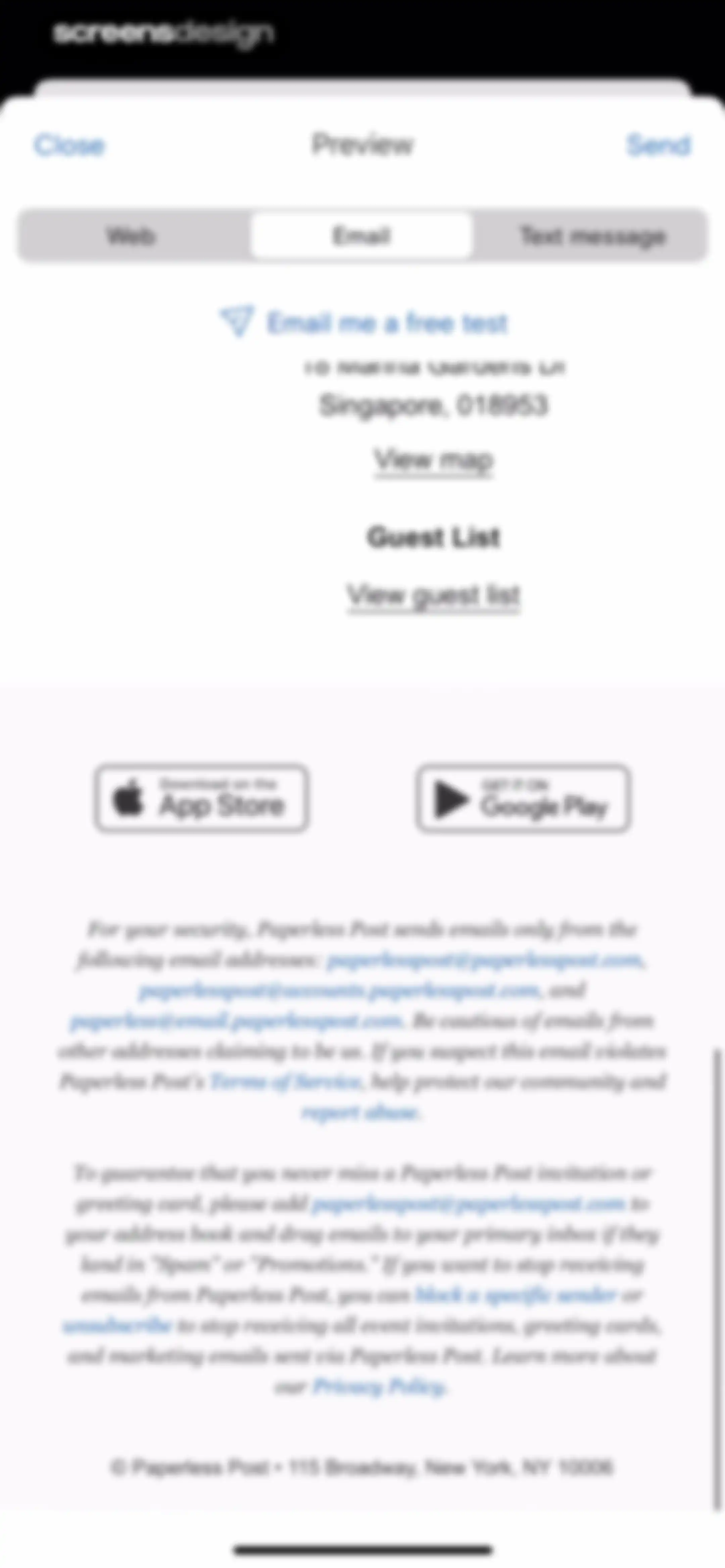 Paperless Post: Invitations screen 80