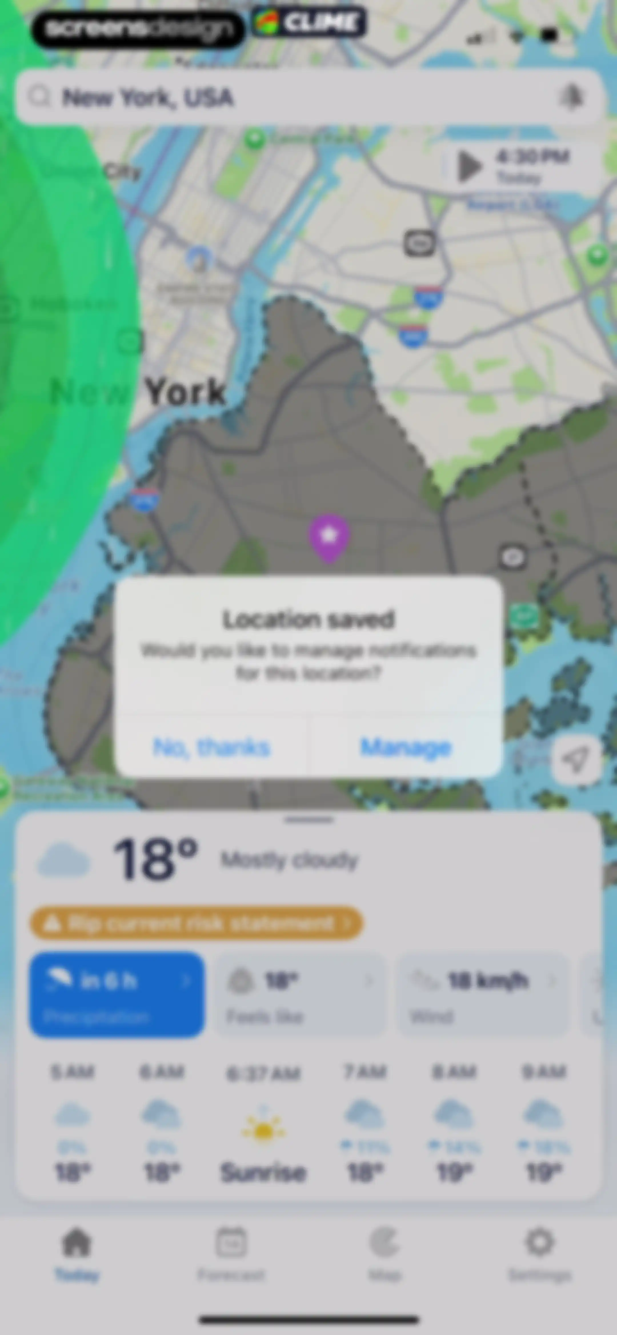 Clime: NOAA Weather Radar Live screen 33