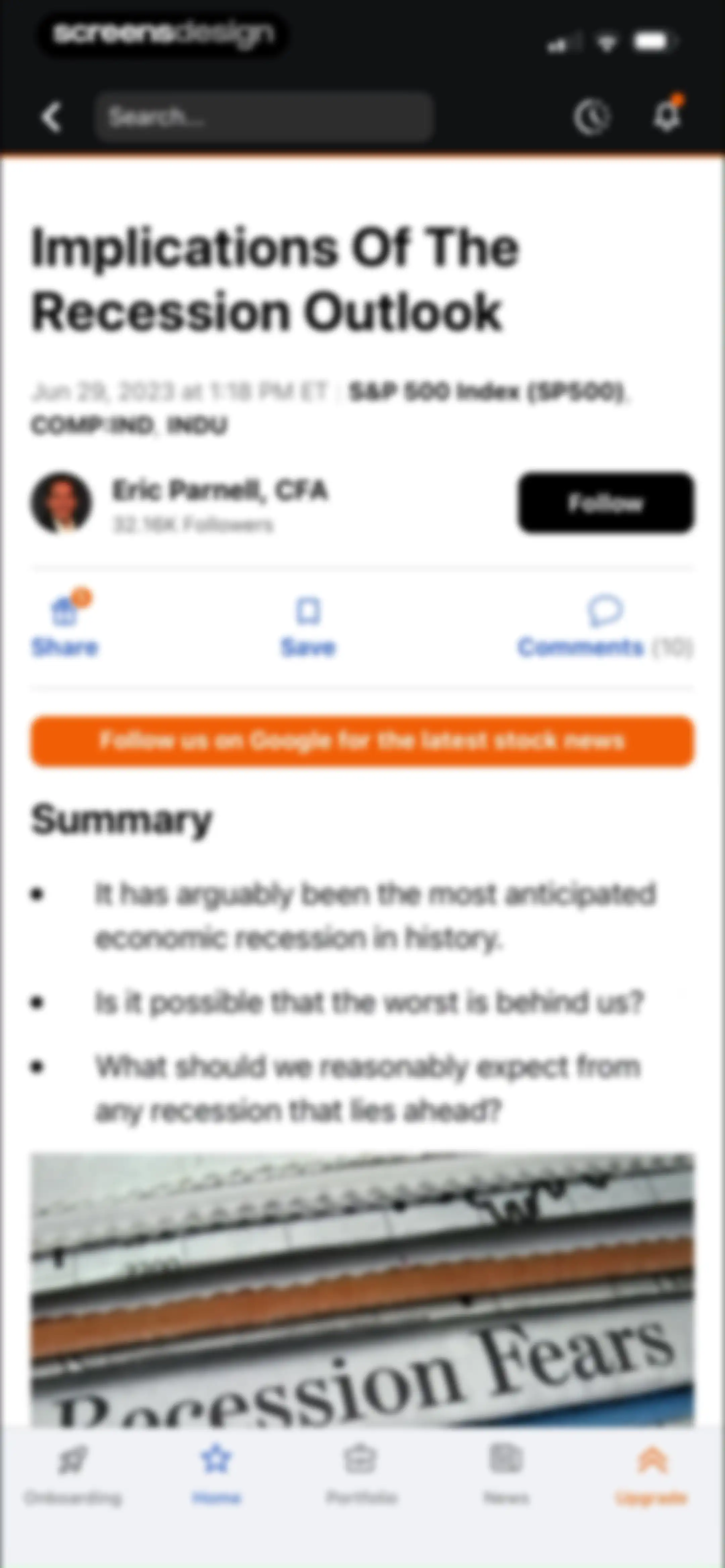 Seeking Alpha: News & Analysis screen 28