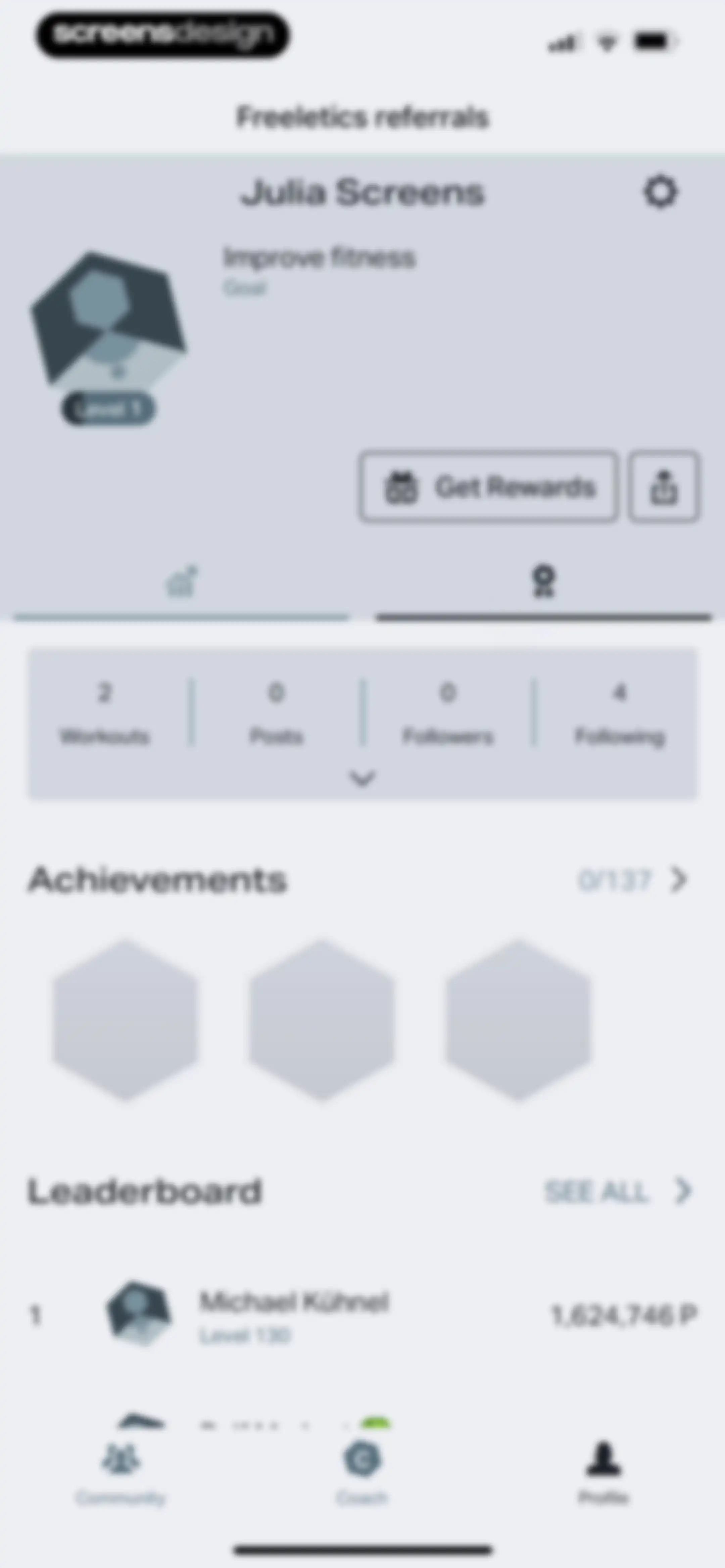 Freeletics: Workouts & Fitness screen 165