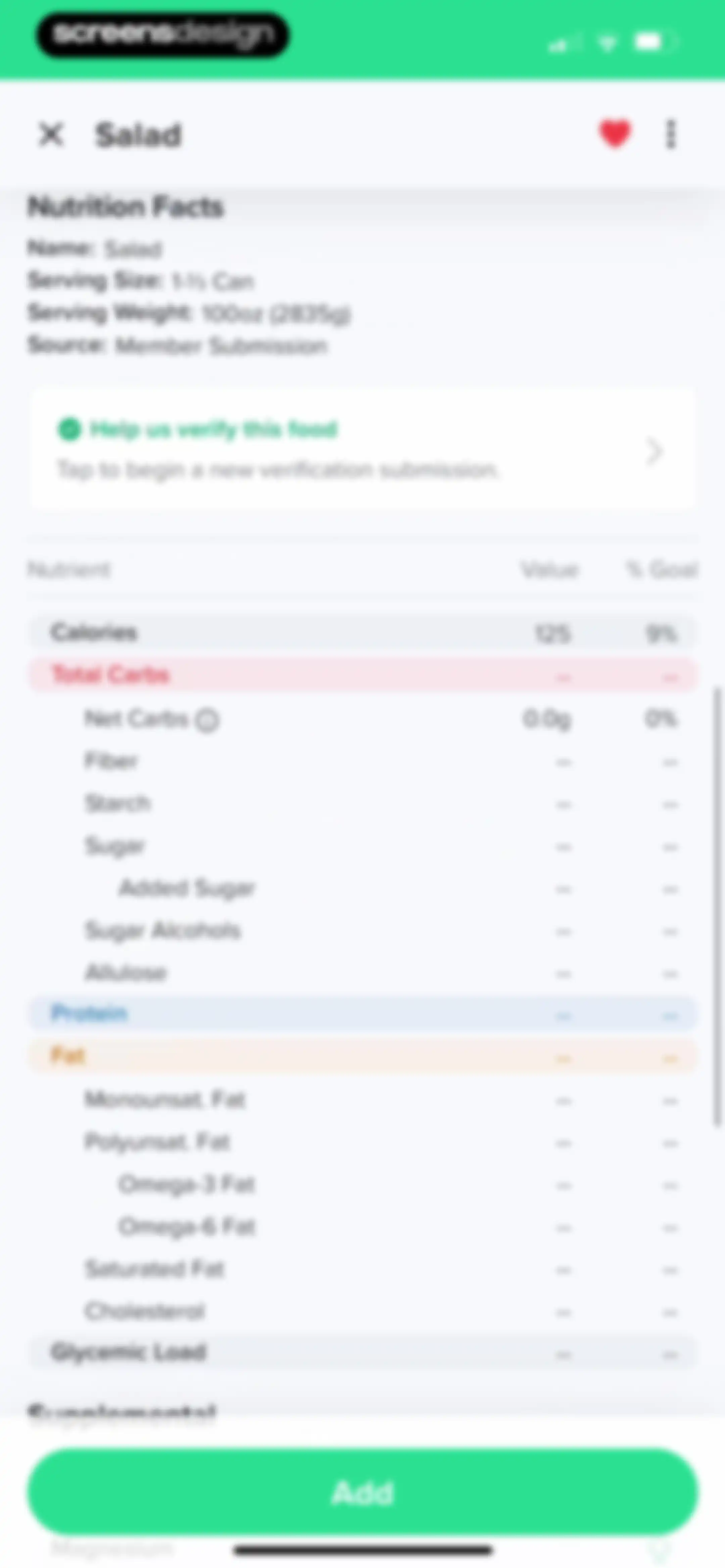 Carb Manager: Keto & Macro Log screen 116
