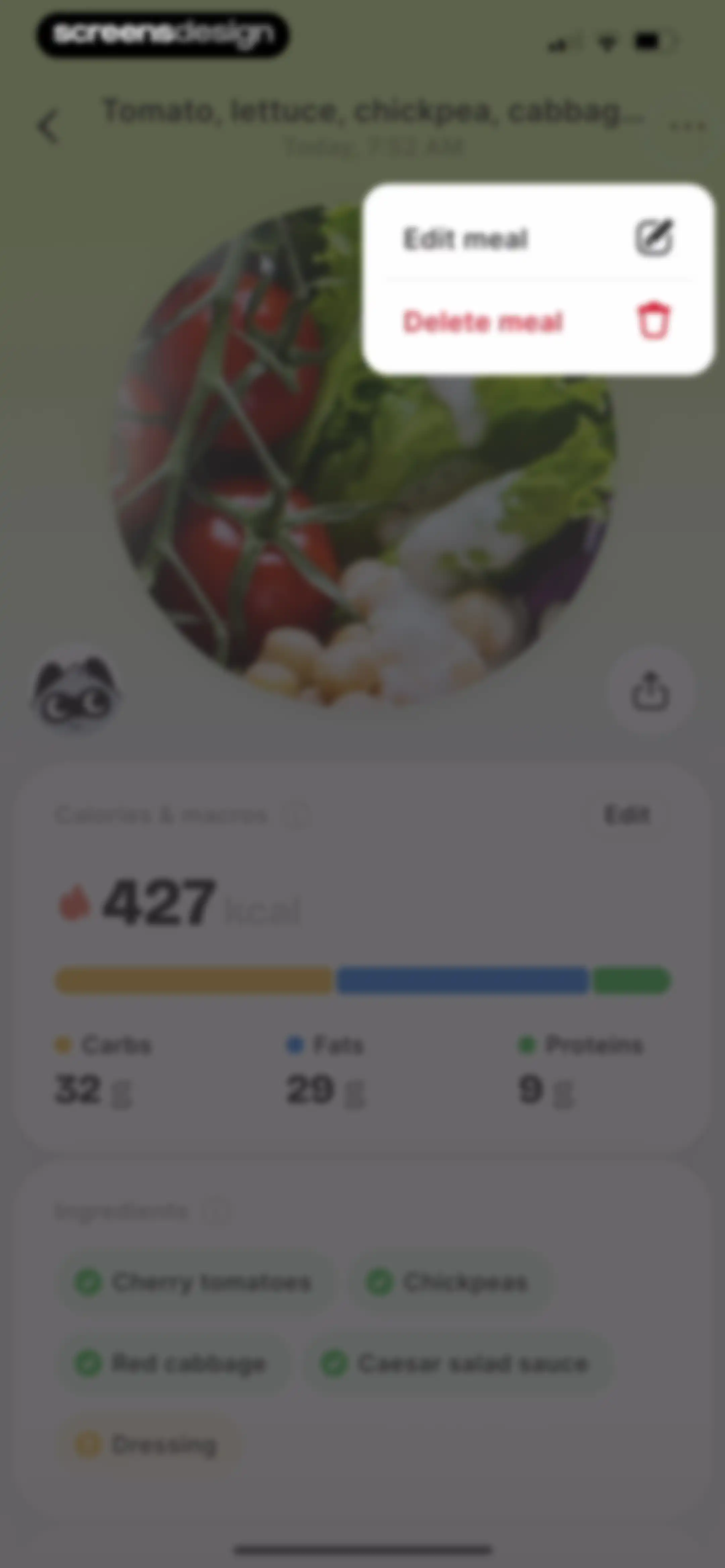 BitePal: Food Calorie Tracker screen 122