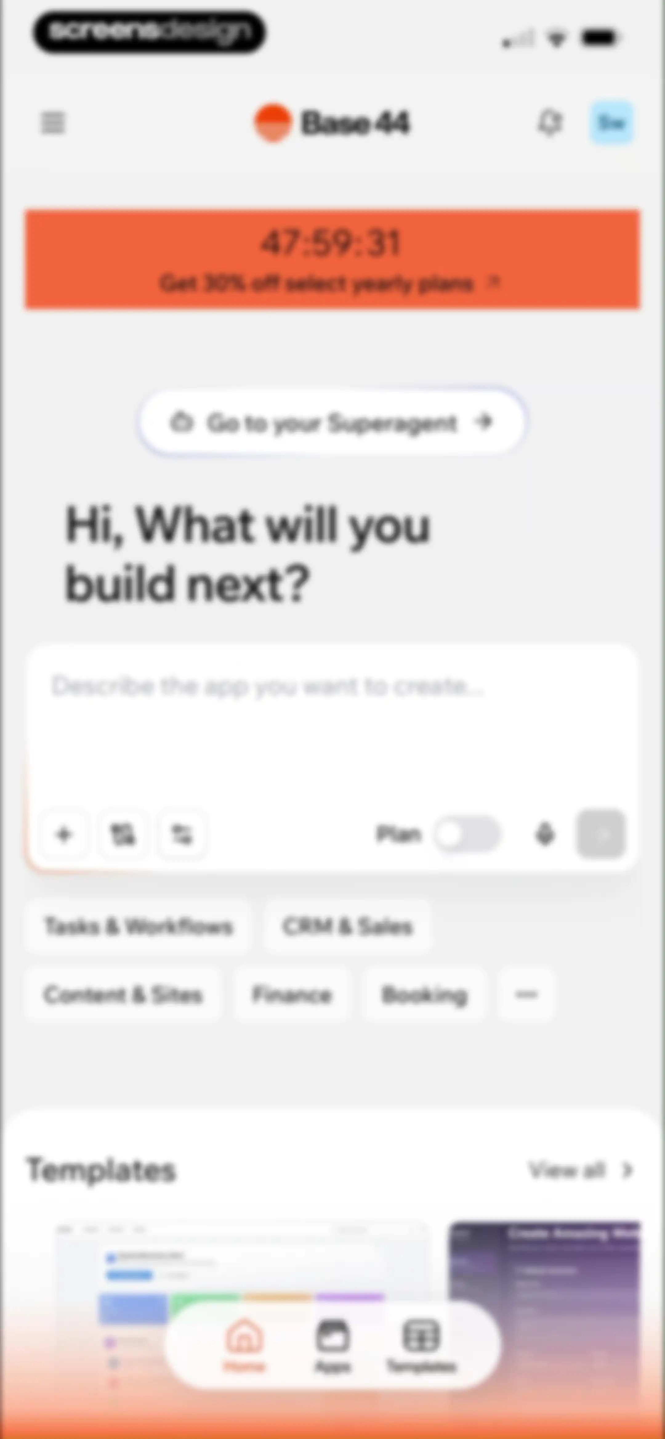 Base44: Build with AI screen 9