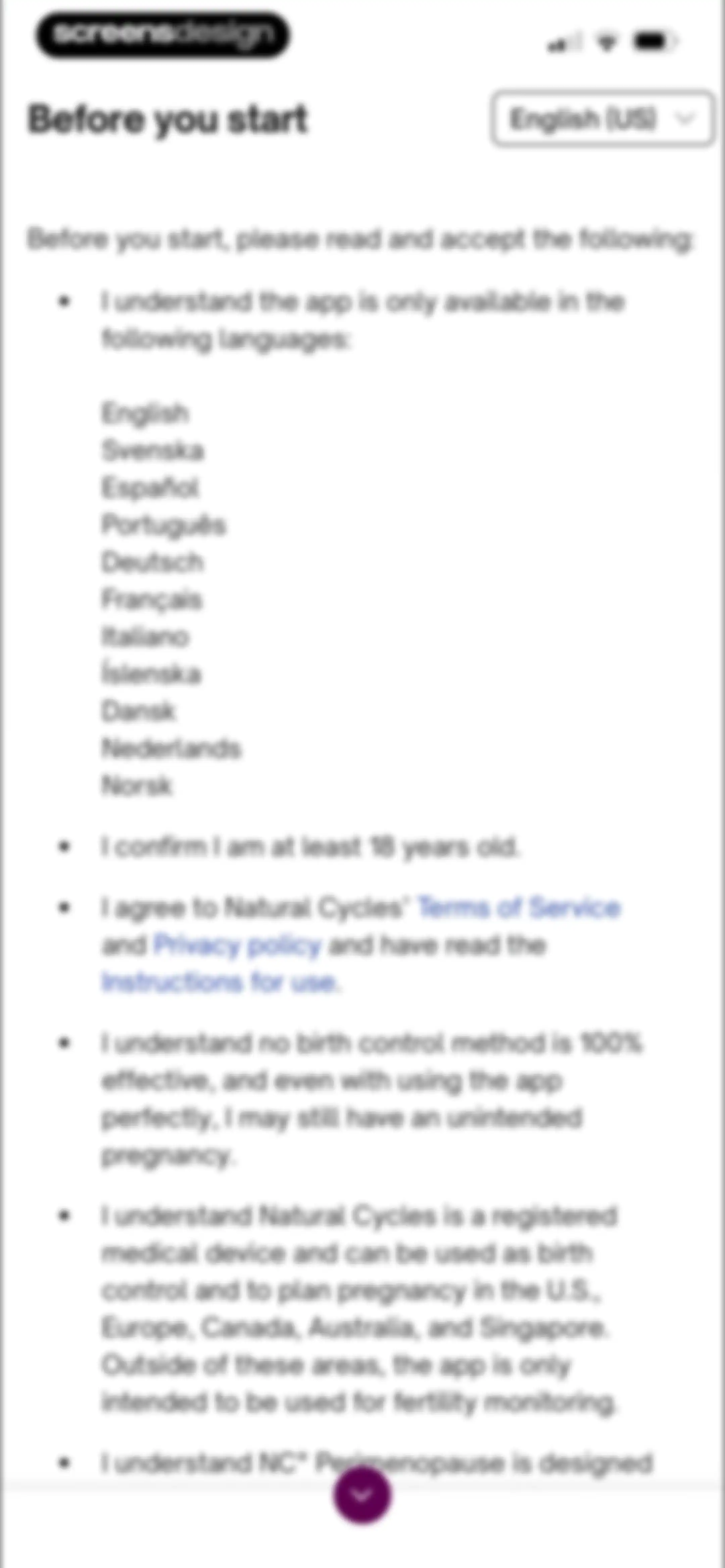 Natural Cycles Fertility App screen 35
