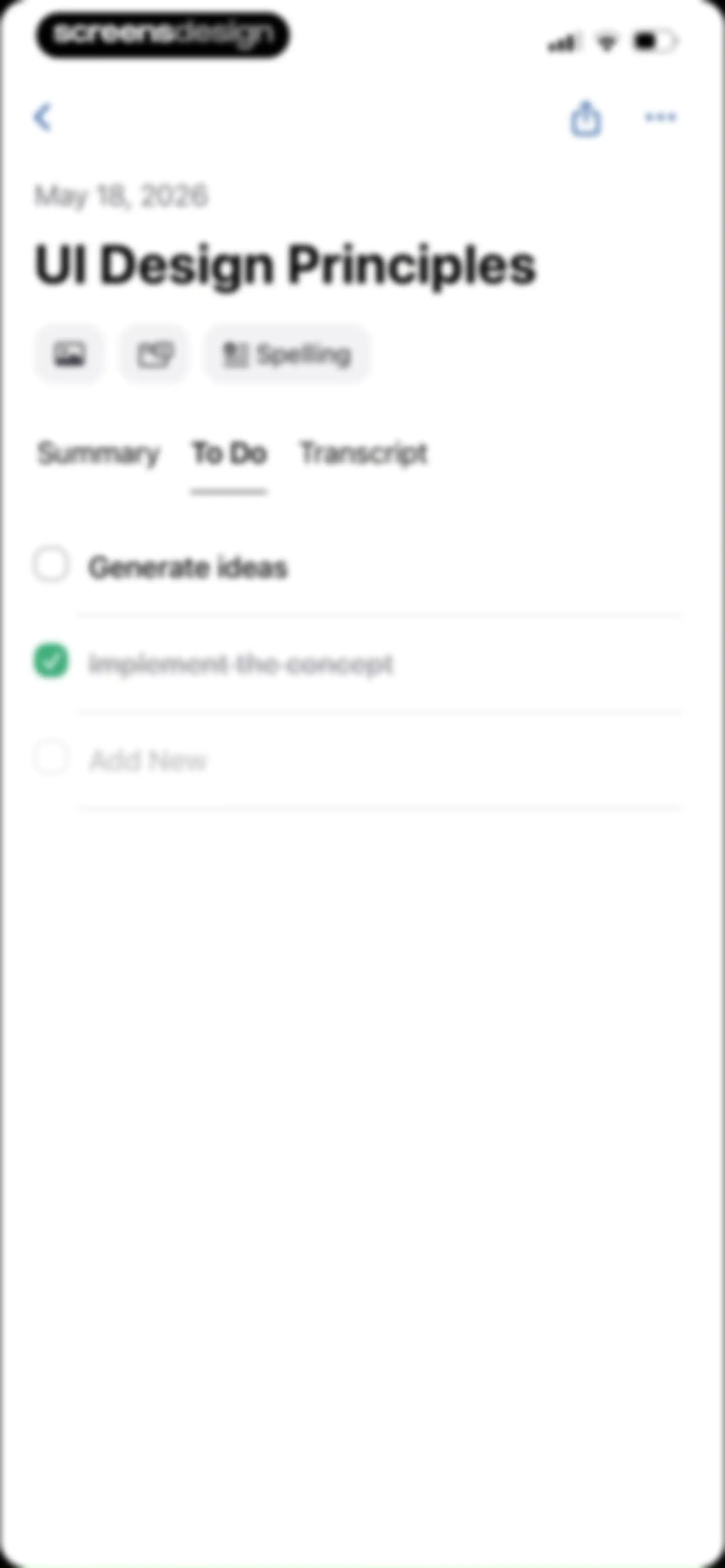 Cue: AI Note Taker & Recorder screen 70
