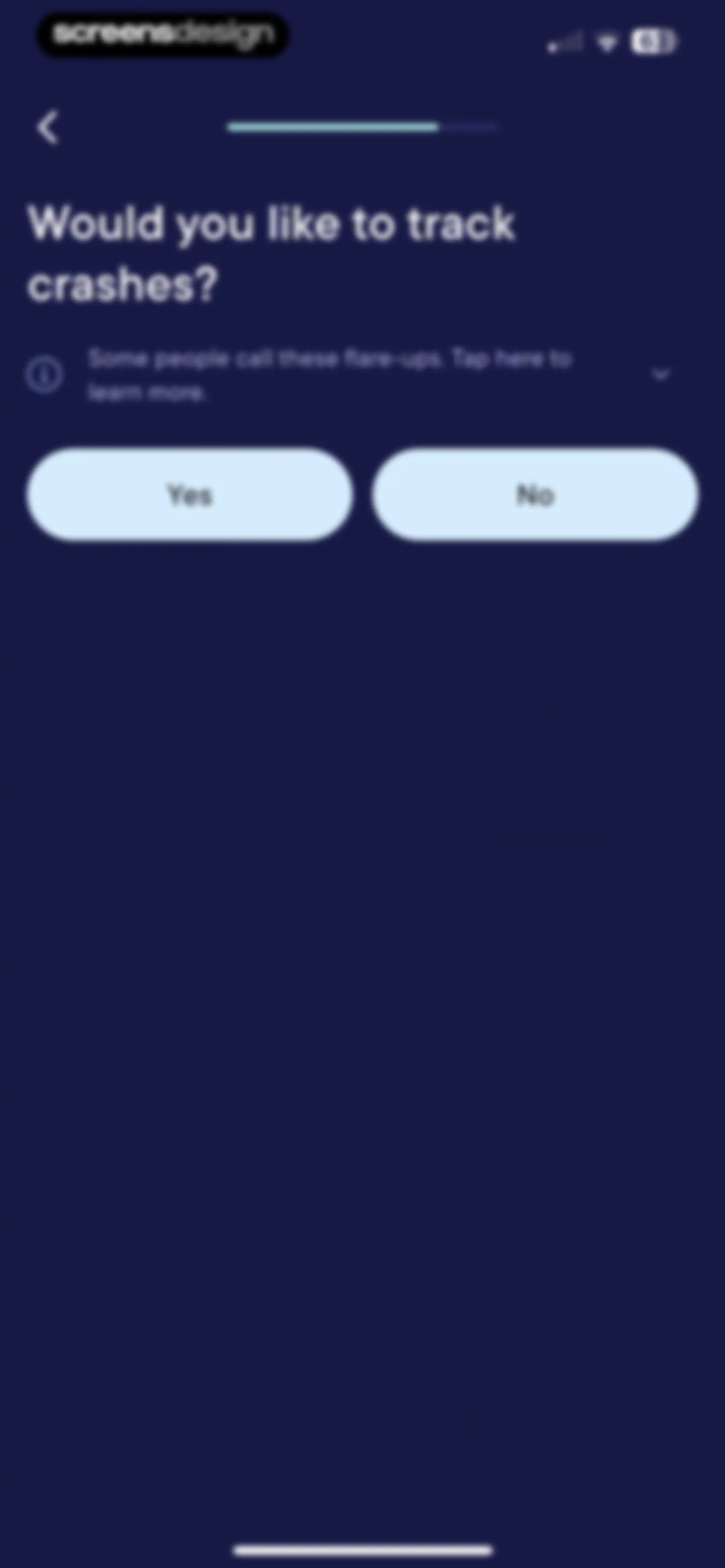 Visible: Pacing for illness screen 10