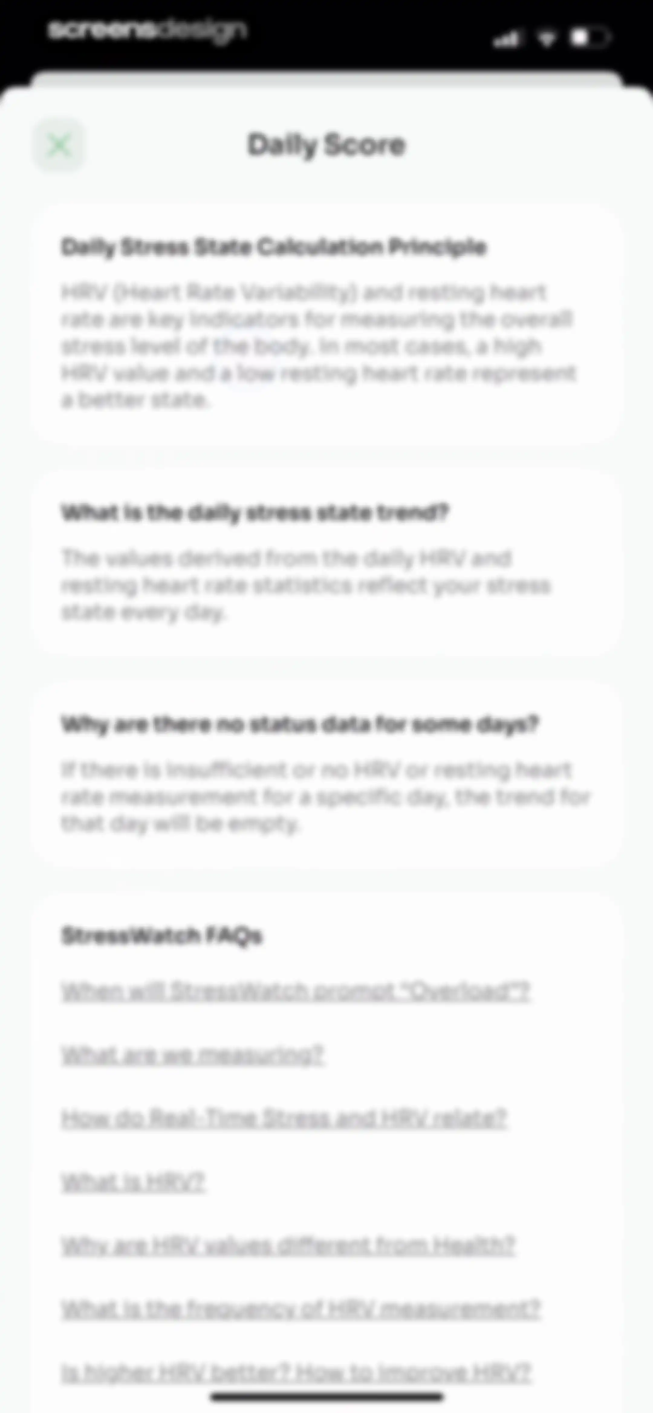 StressWatch: AI Stress Monitor screen 127