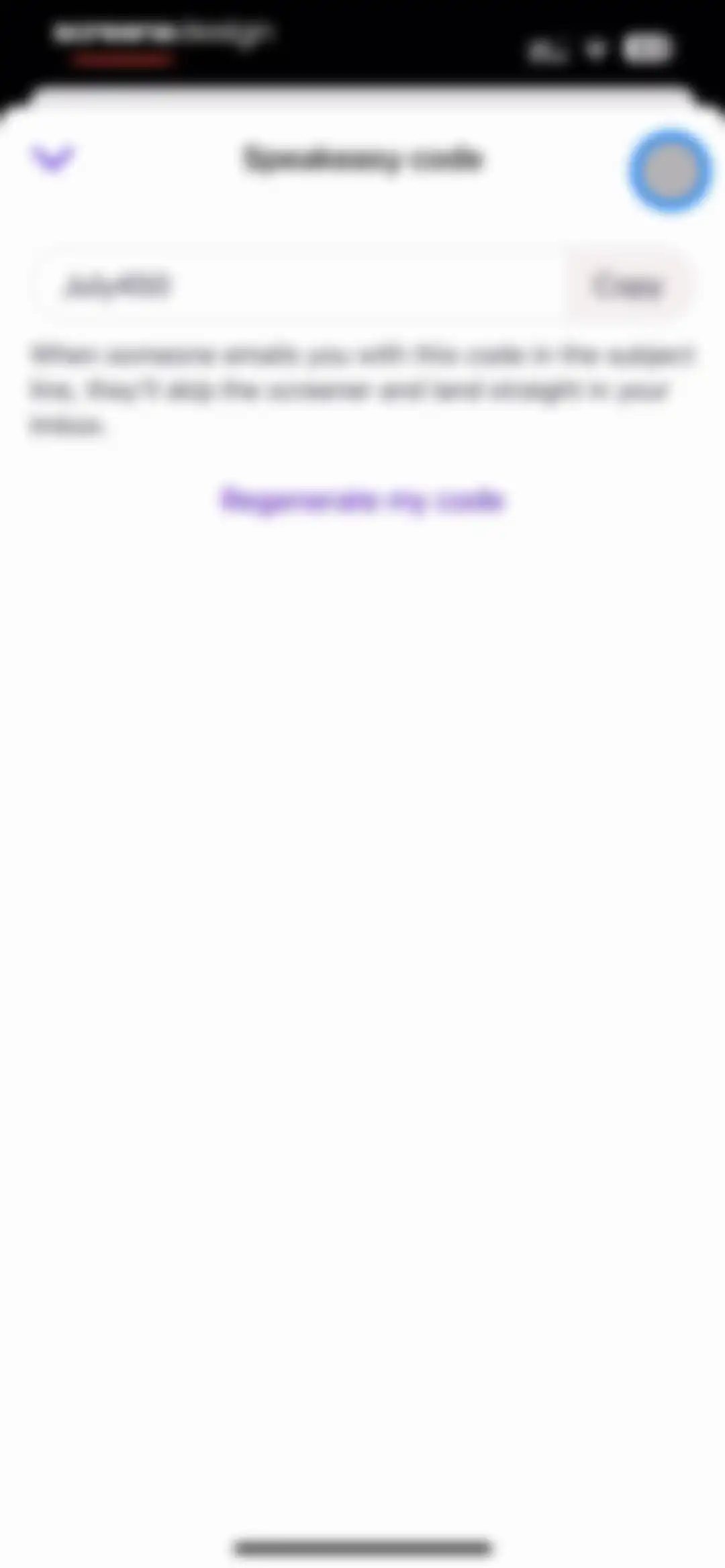 HEY Email screen 157