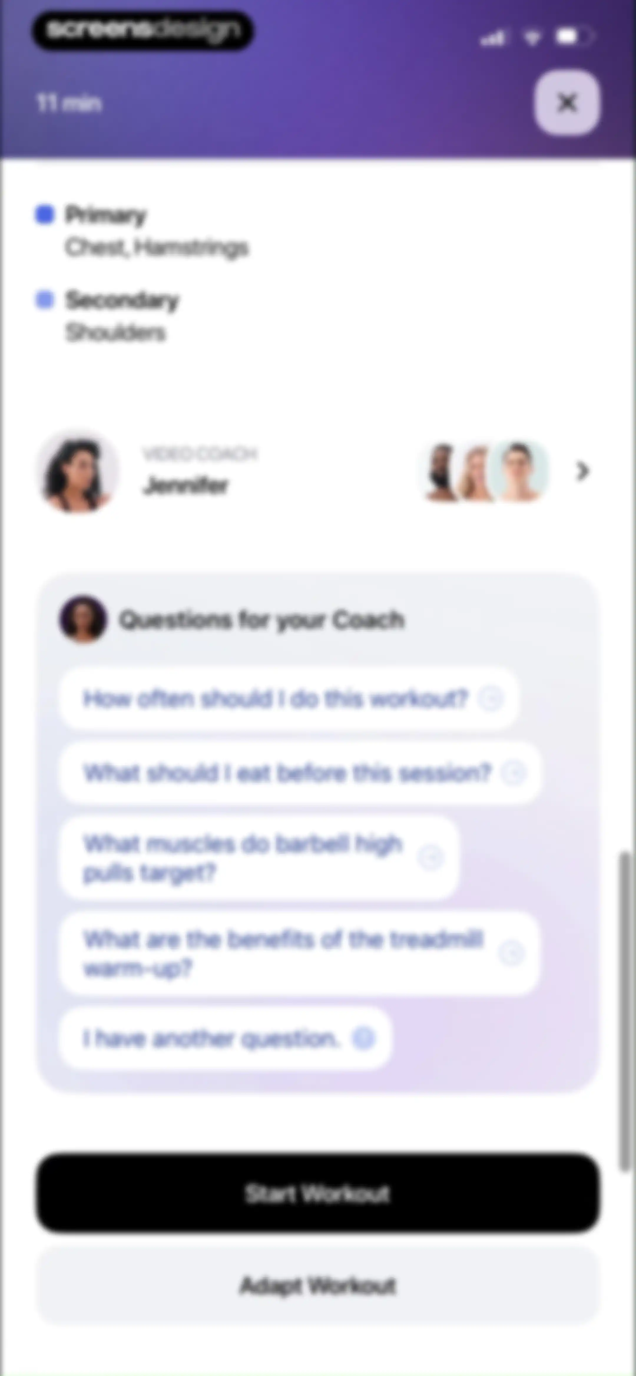 Zing AI: Home & Gym Workouts screen 90