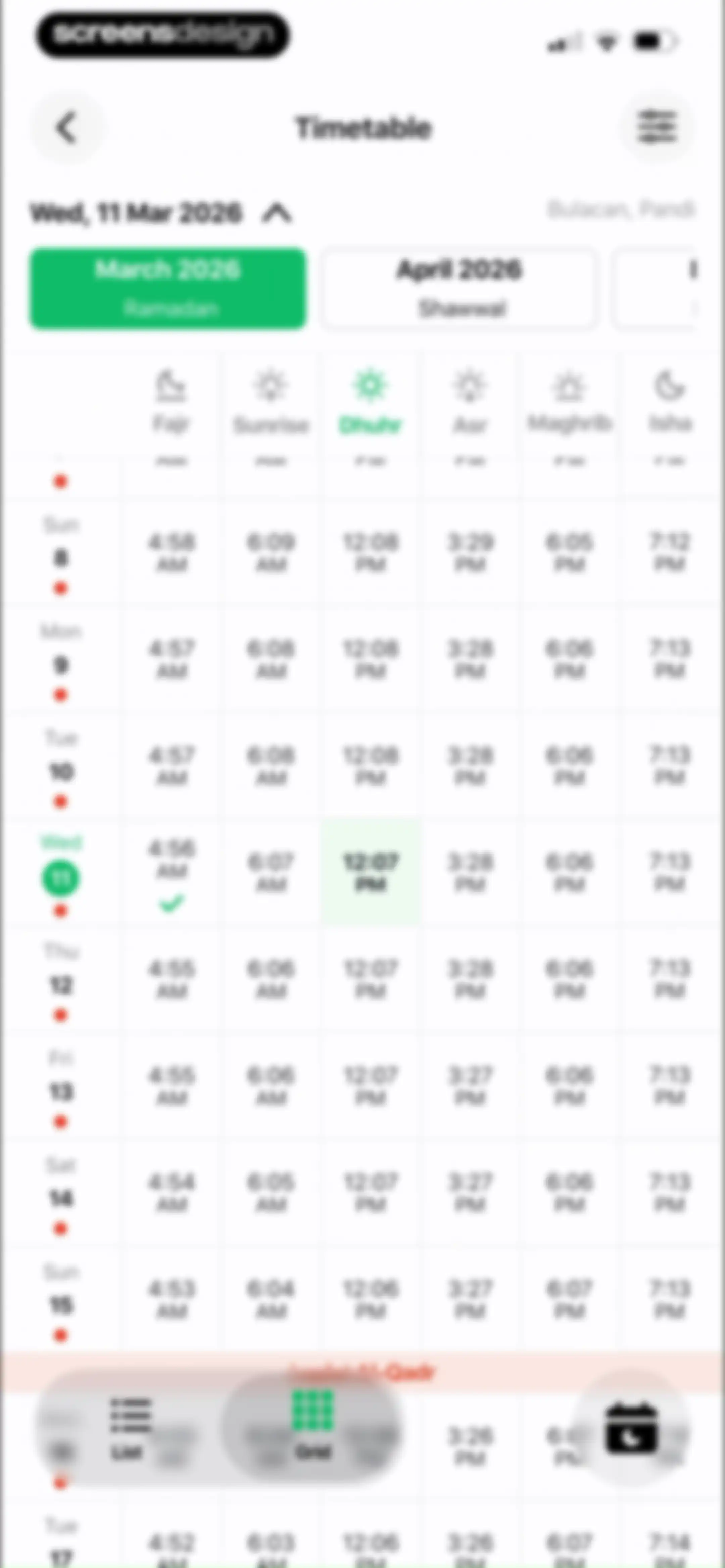 Muslim: Prayer Times, Qibla screen 23