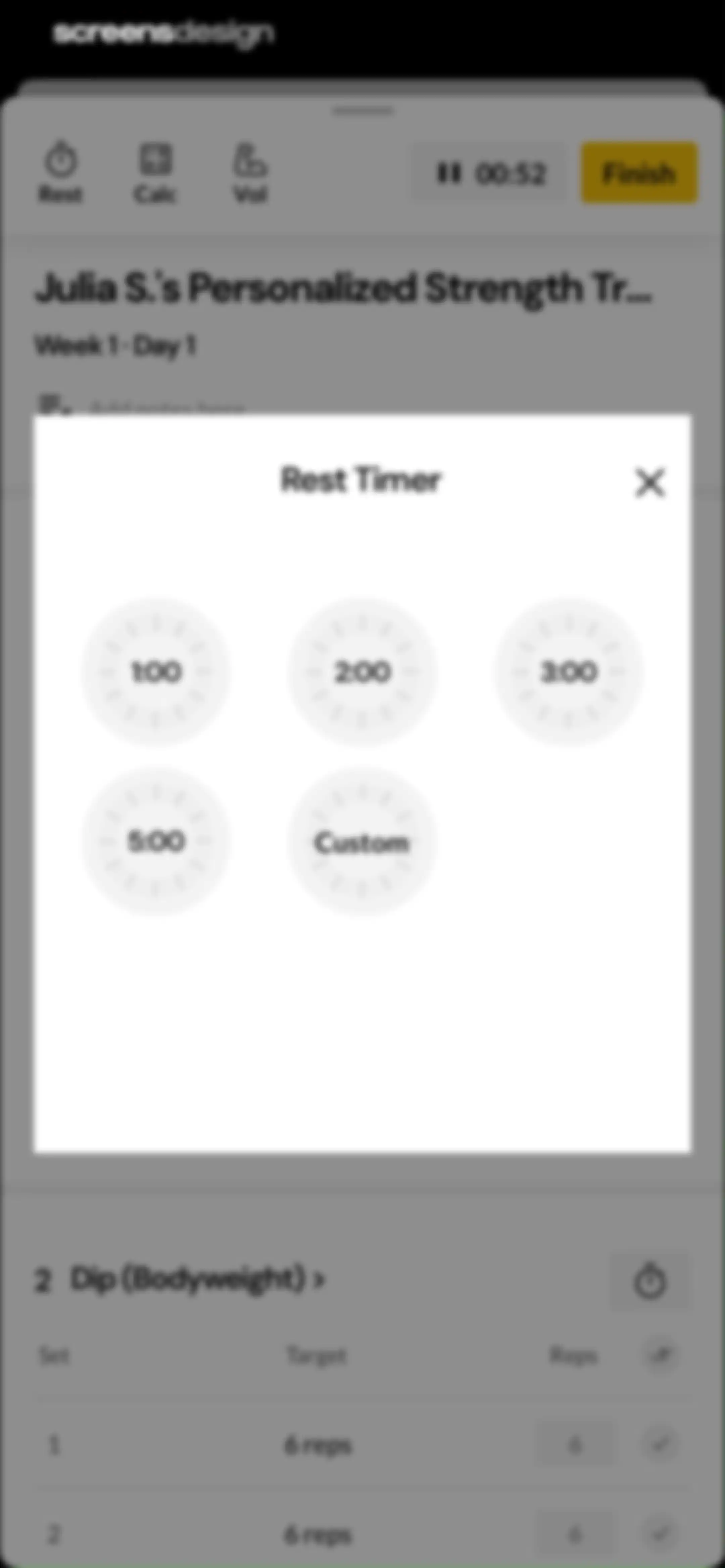 Boostcamp: Workout Programs screen 60