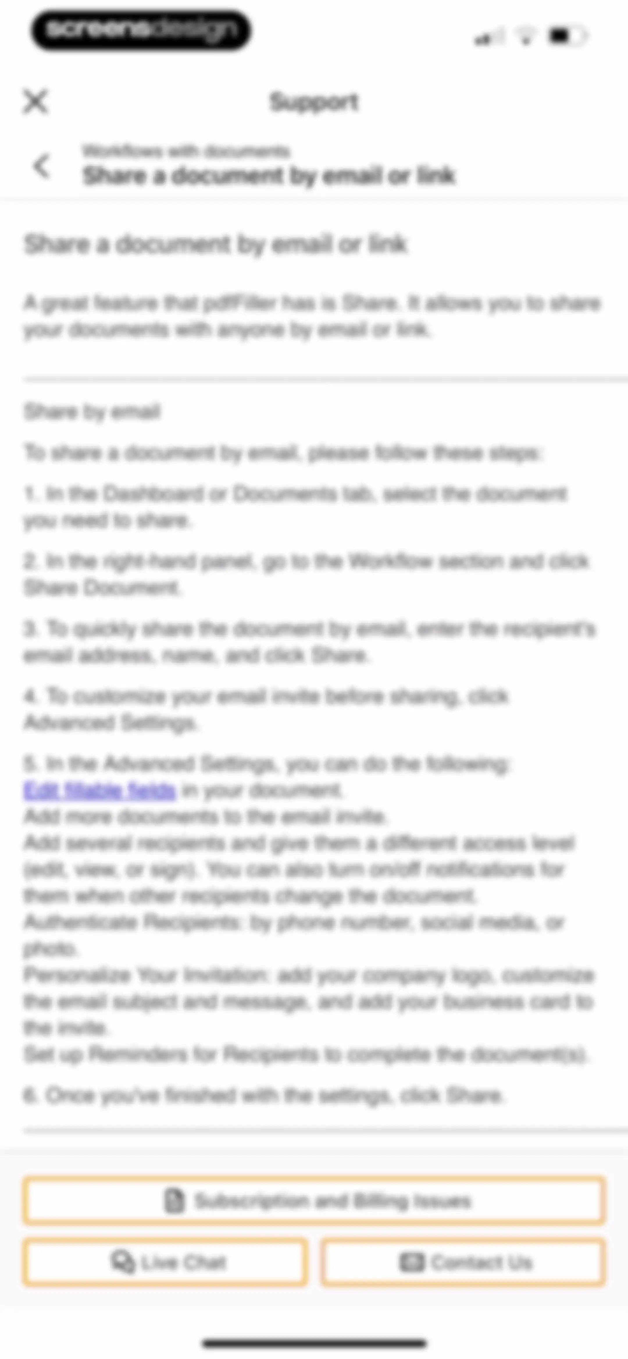 pdfFiller: edit PDF documents screen 147