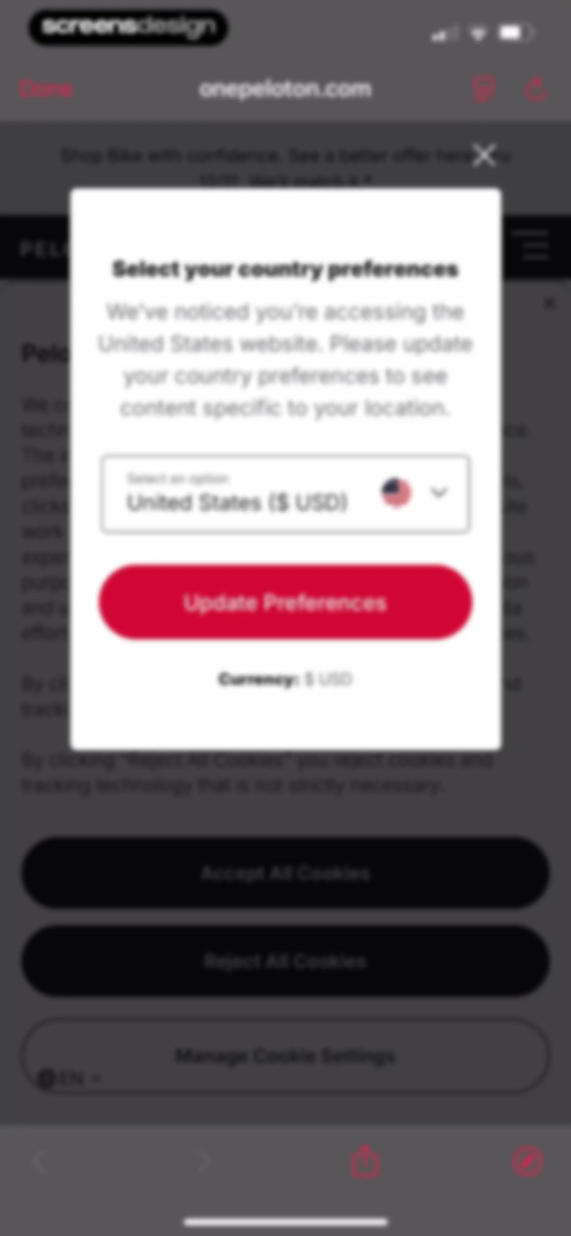 Peloton: Fitness & Workouts screen 259