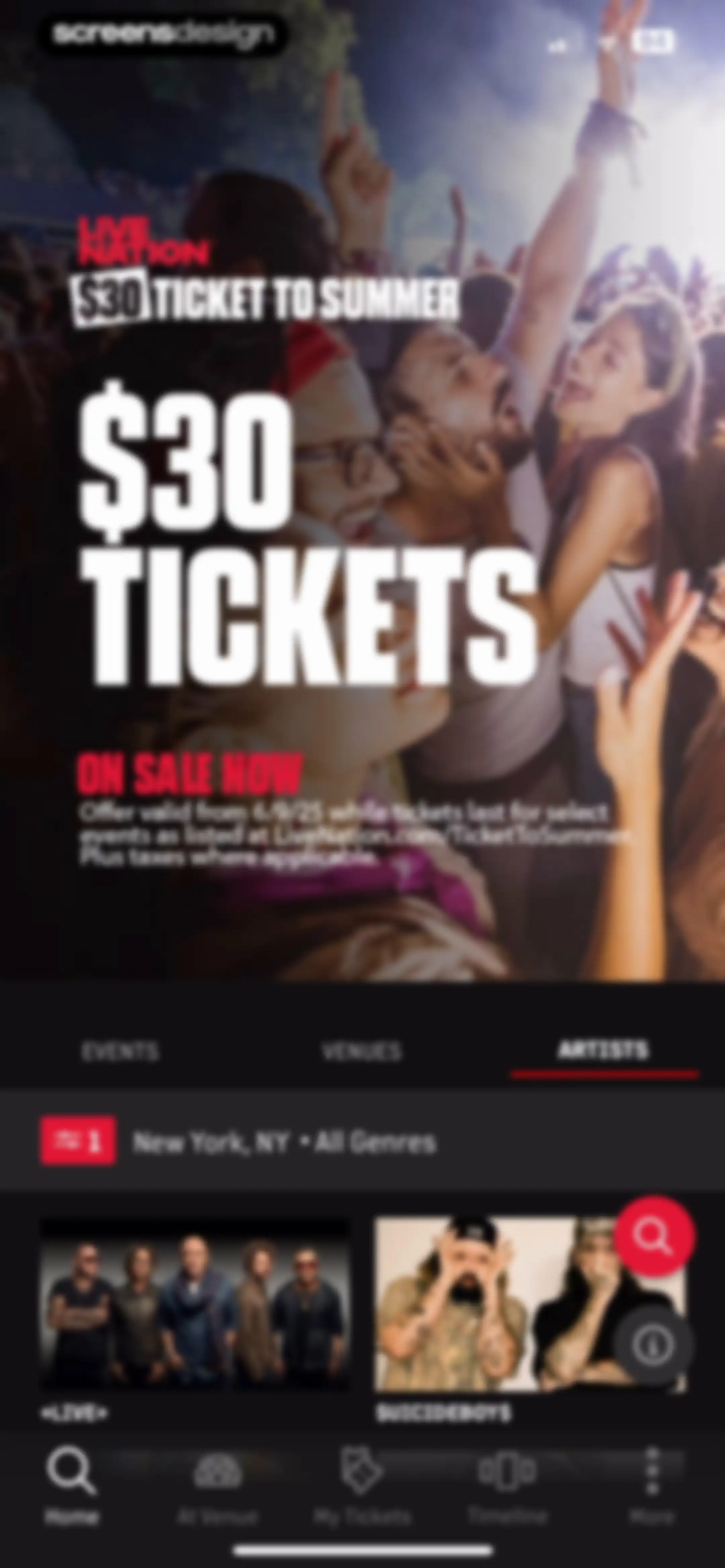 Live Nation – For Concert Fans screen 28