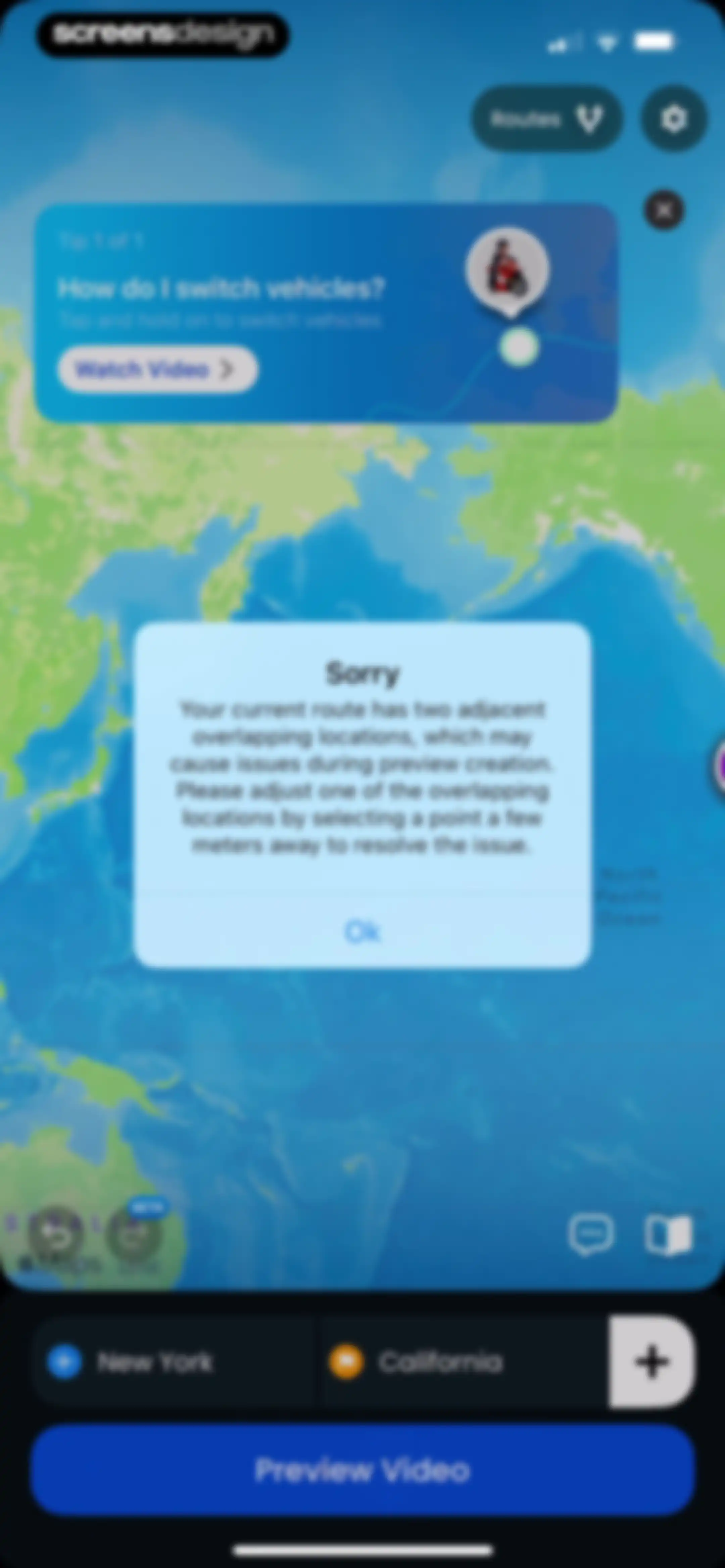 TravelAnimator: Journey Route screen 73