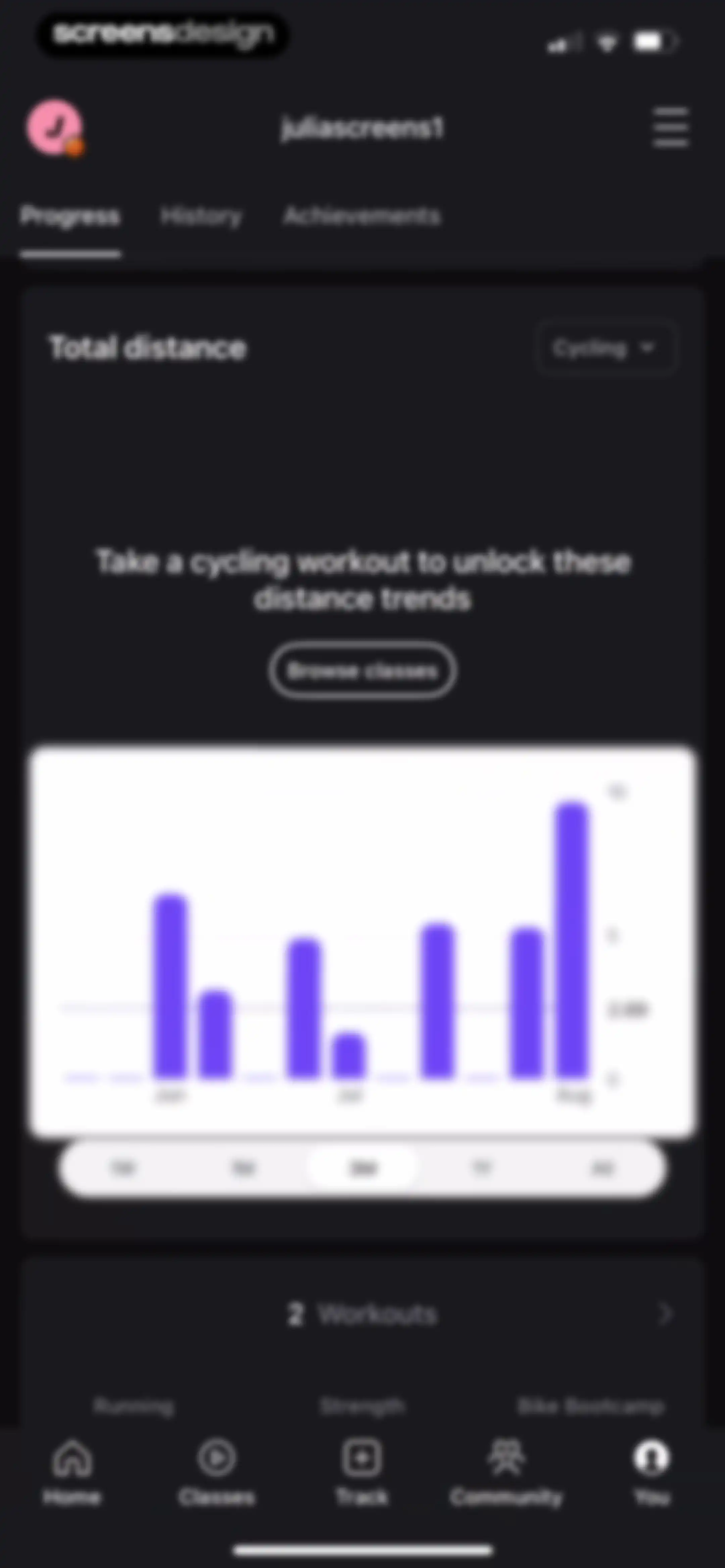 Peloton: Fitness & Workouts screen 229