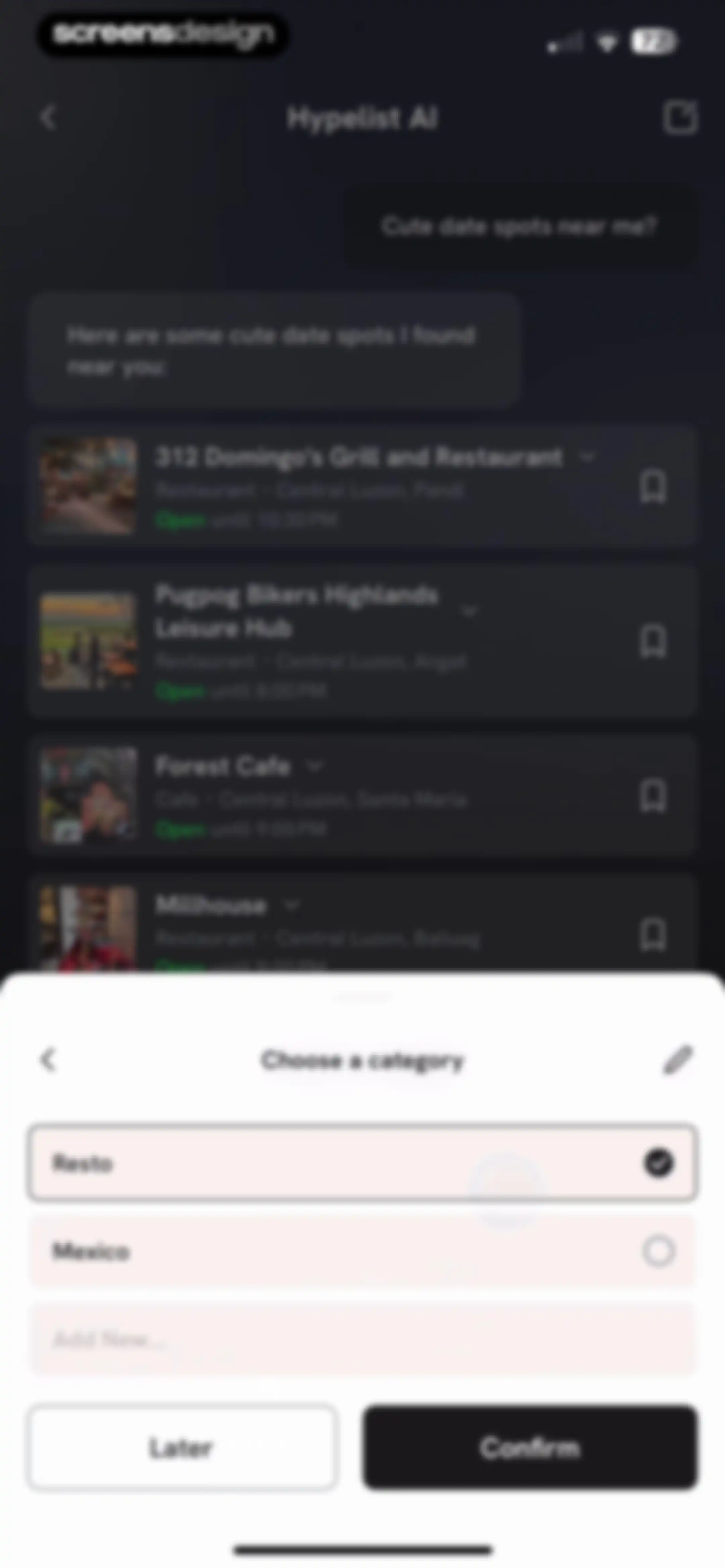 Hypelist: Create & Share Lists screen 128