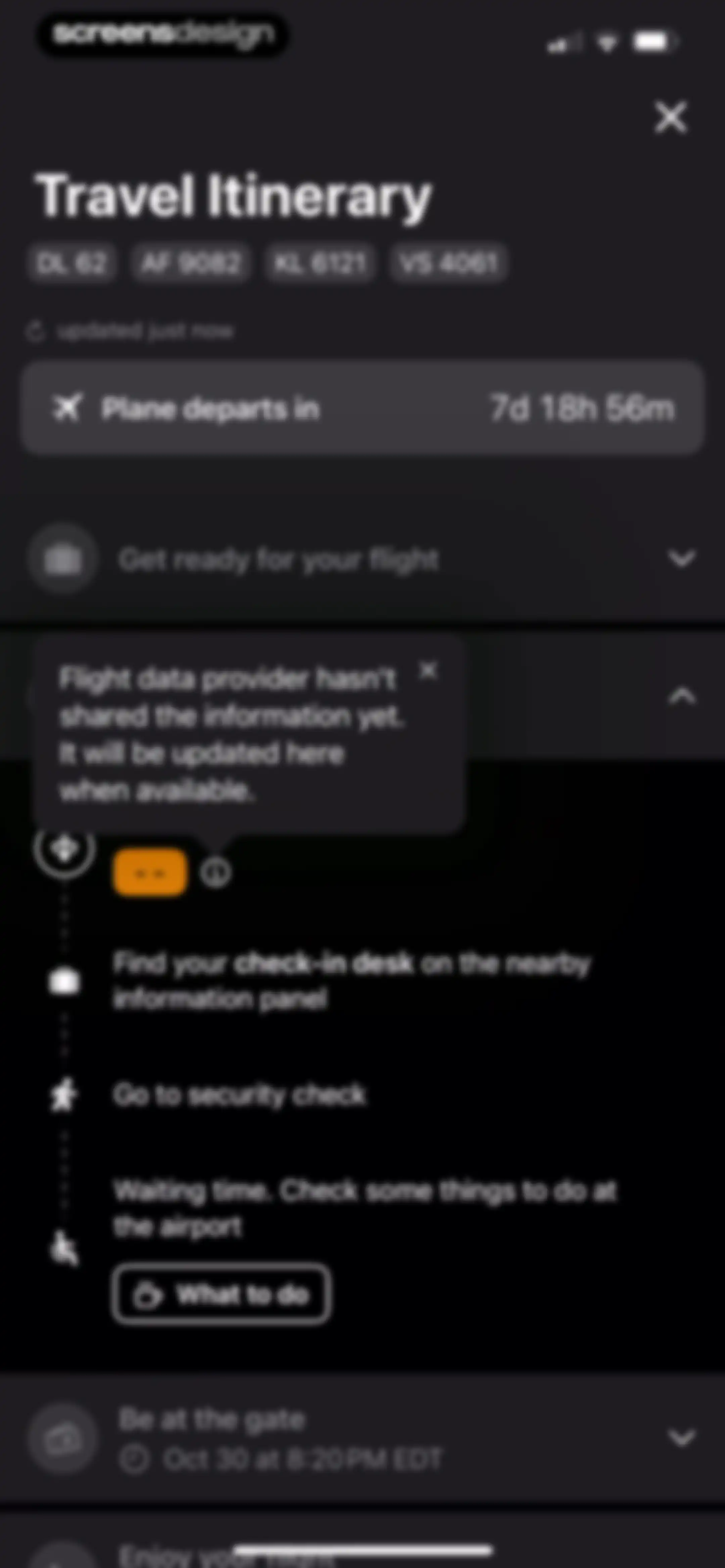 Flight Tracker + screen 40