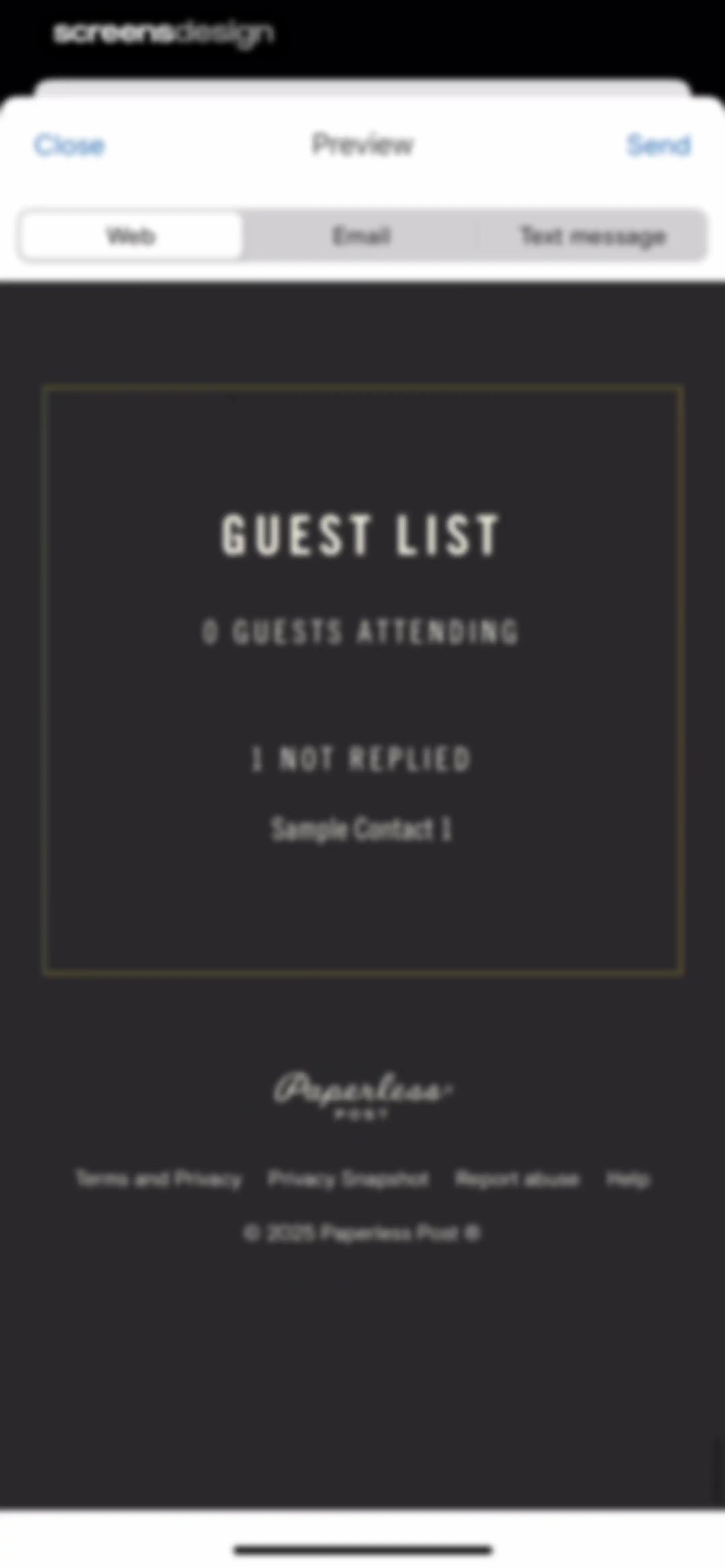 Paperless Post: Invitations screen 78