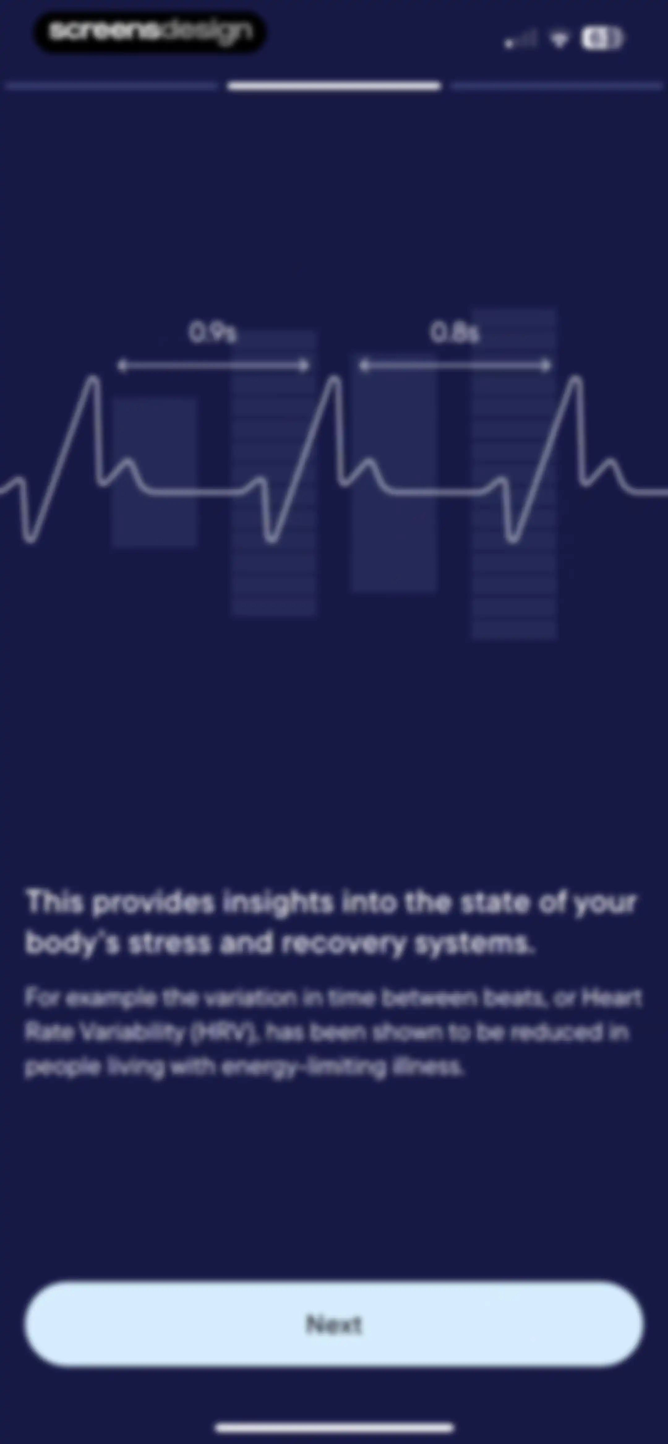 Visible: Pacing for illness screen 30