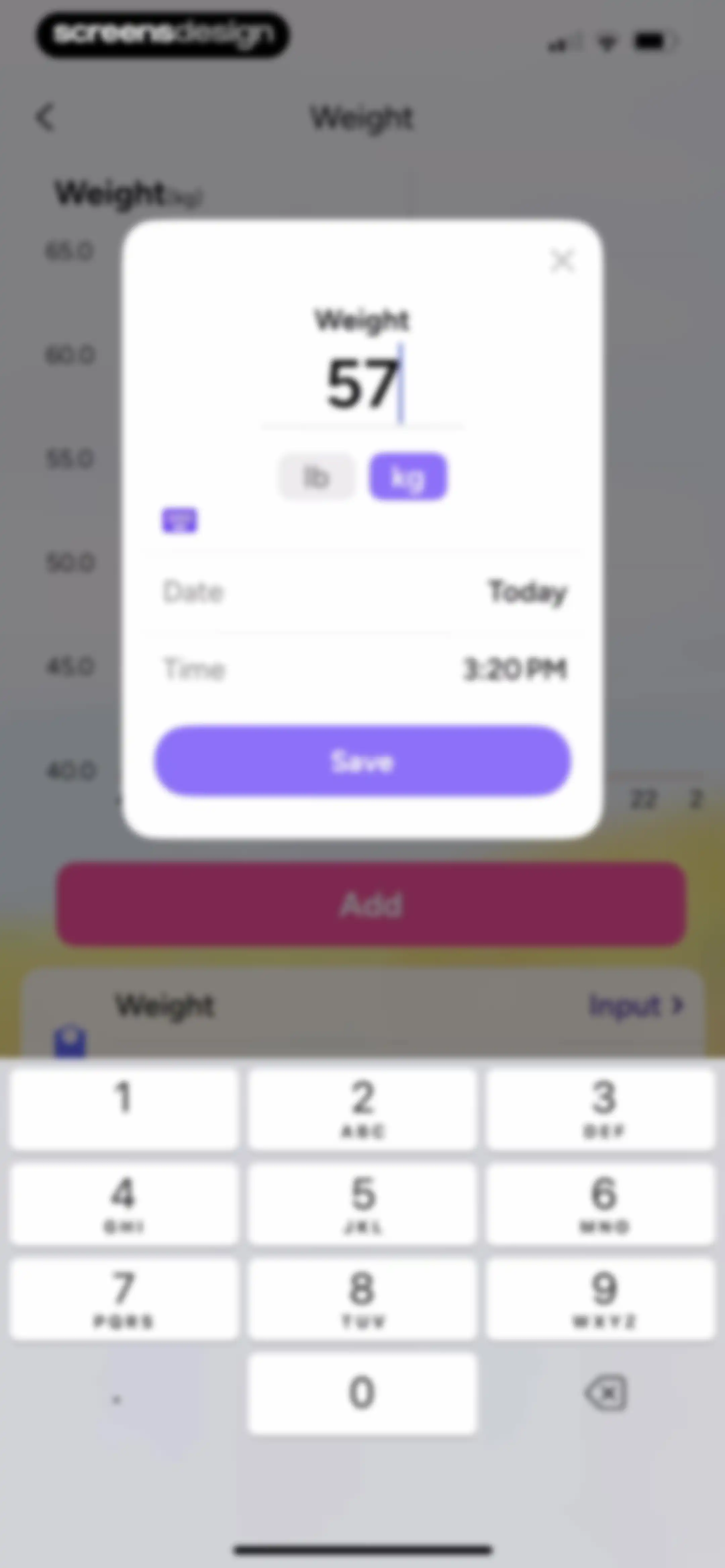 Period Tracker Period Calendar screen 144