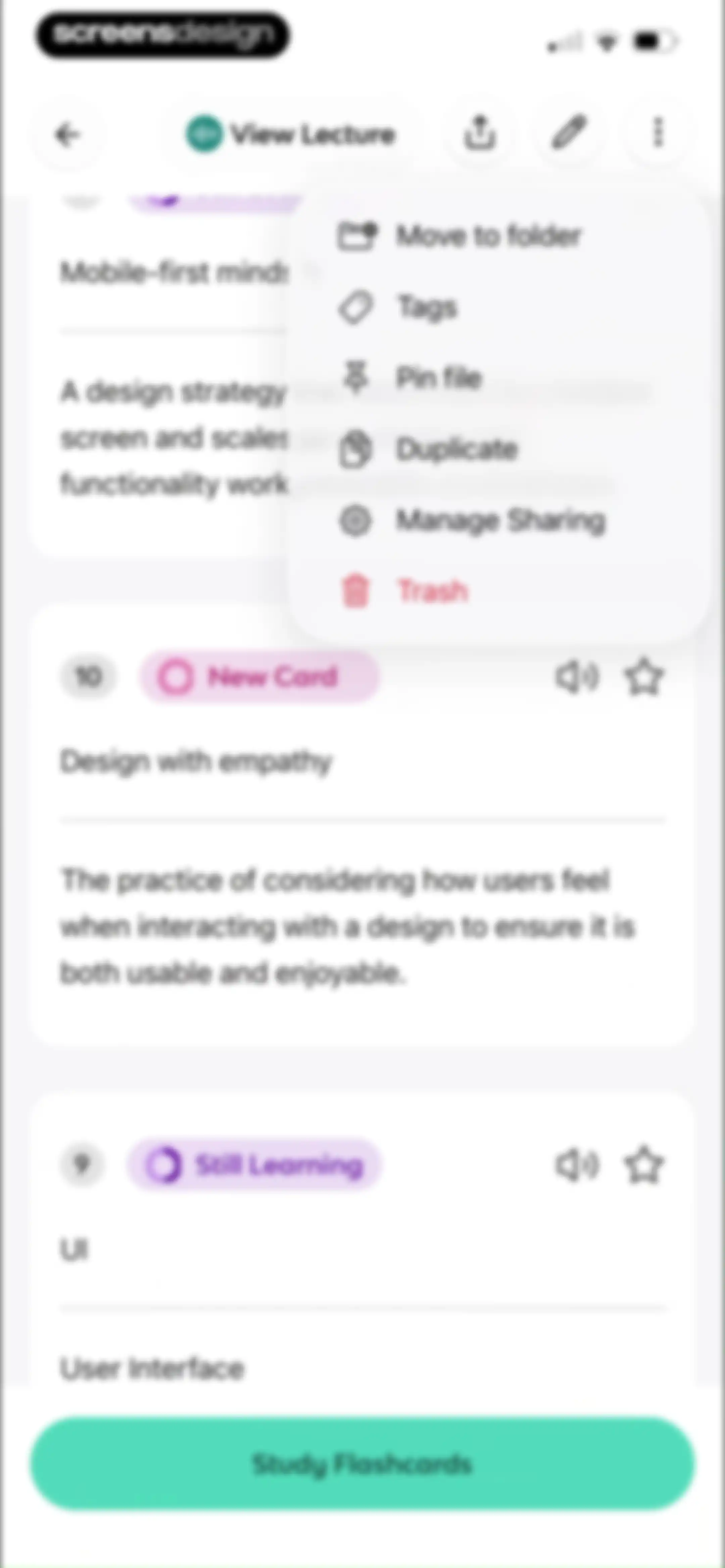 Knowt: AI Flashcards & Notes screen 88