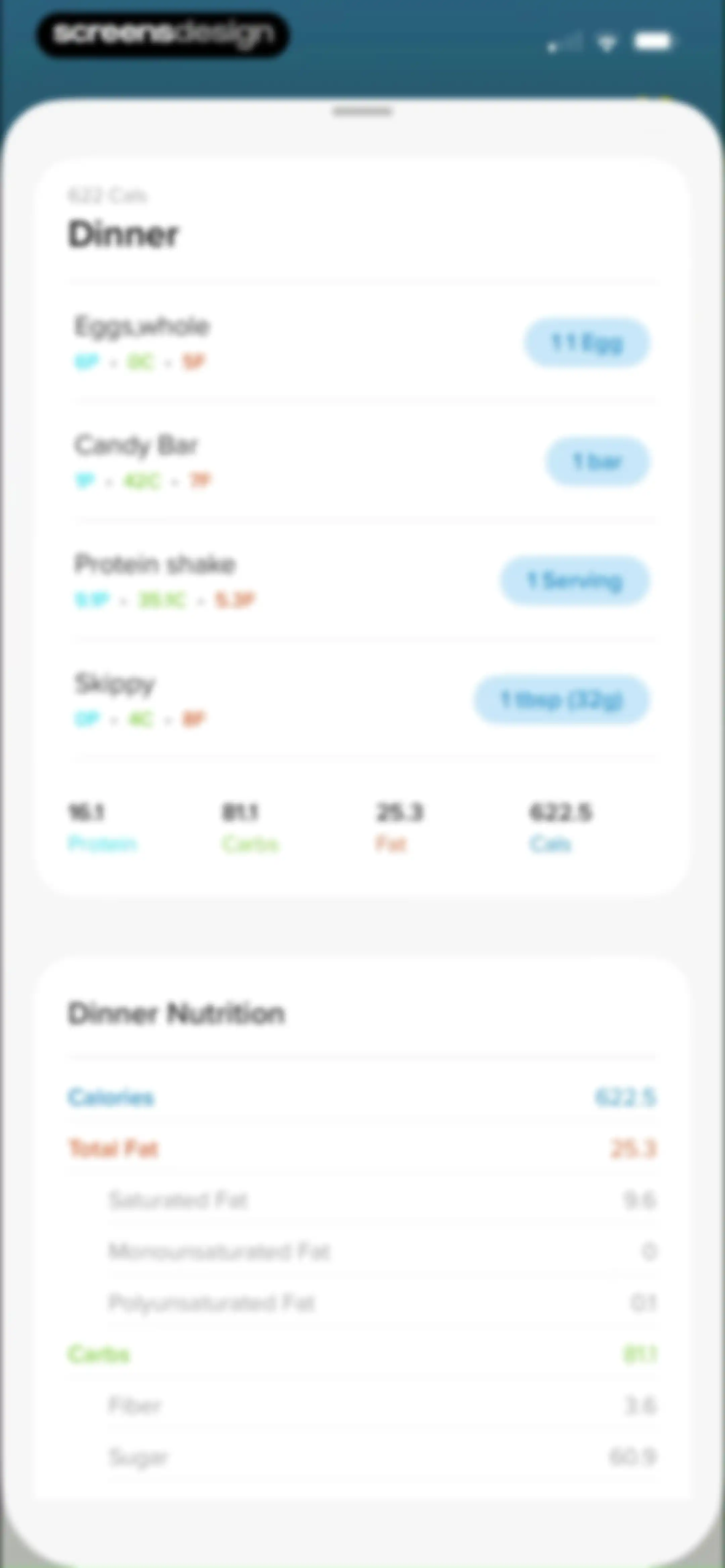 My Macros+ | Macro Tracker screen 88