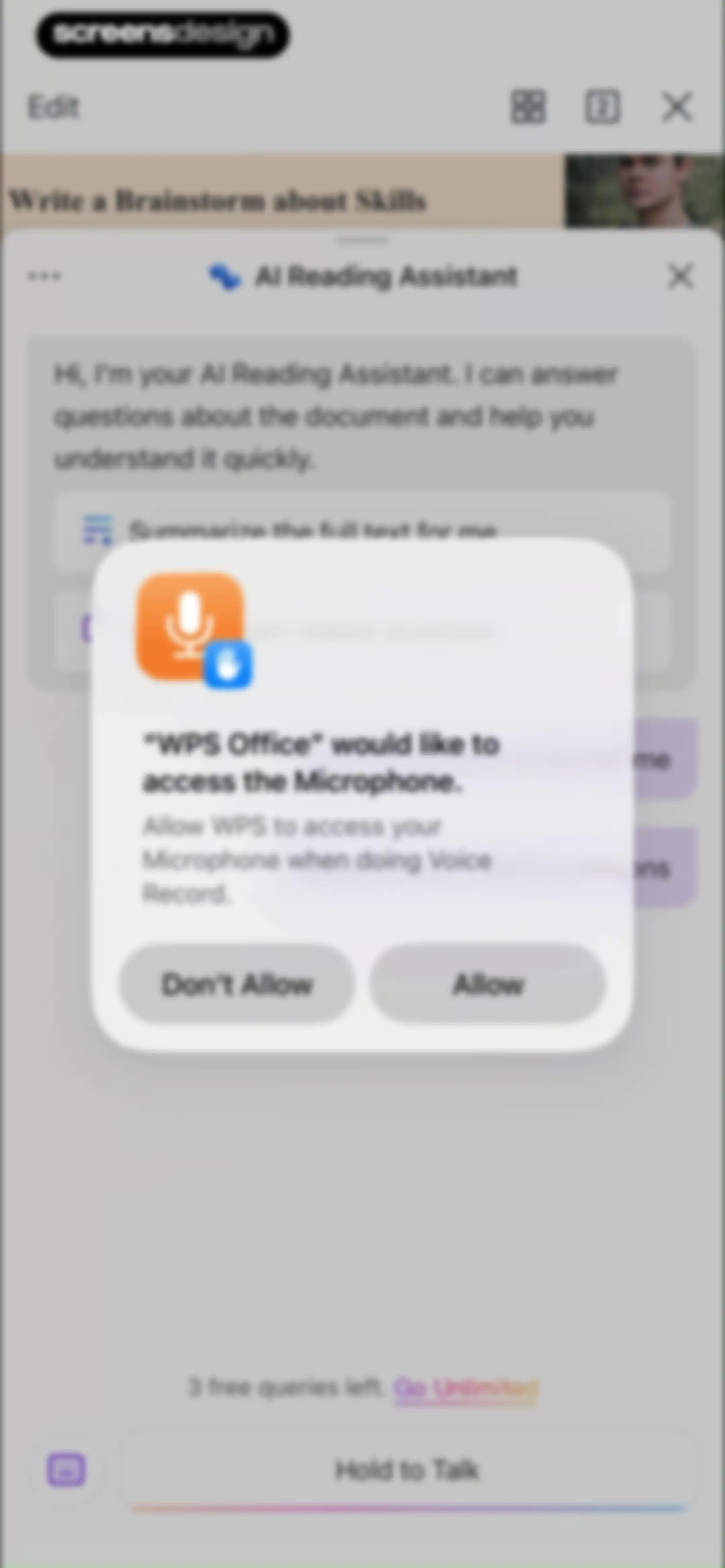 WPS Office-AI Doc, PDF, Sheet screen 79