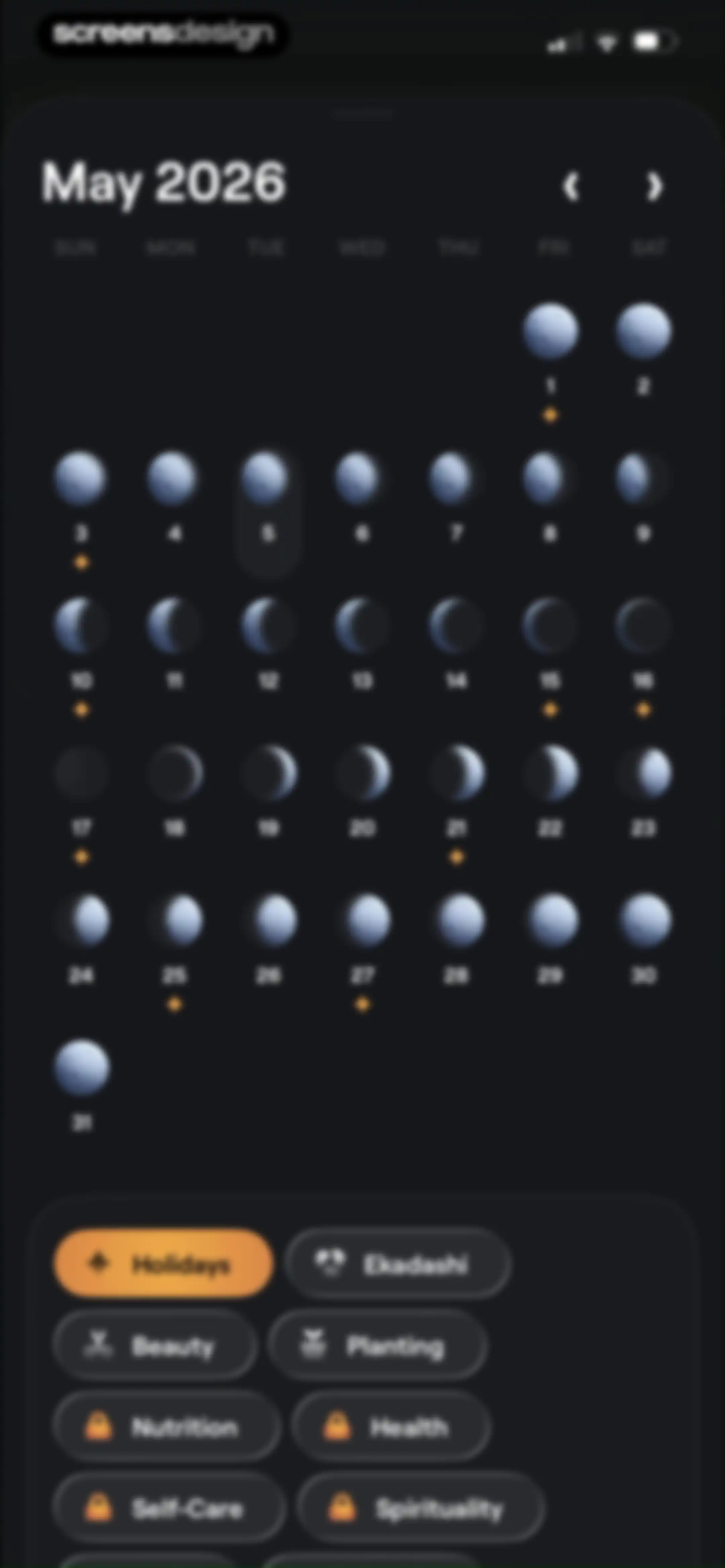 Moonly: Moon Phases & Calendar screen 35