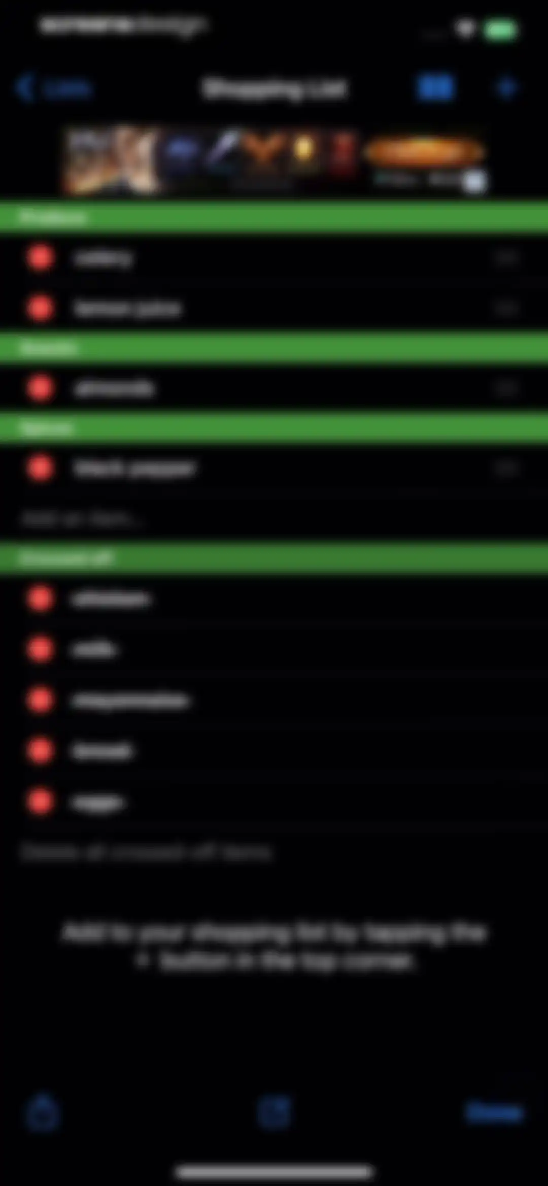Our Groceries Shopping List screen 25